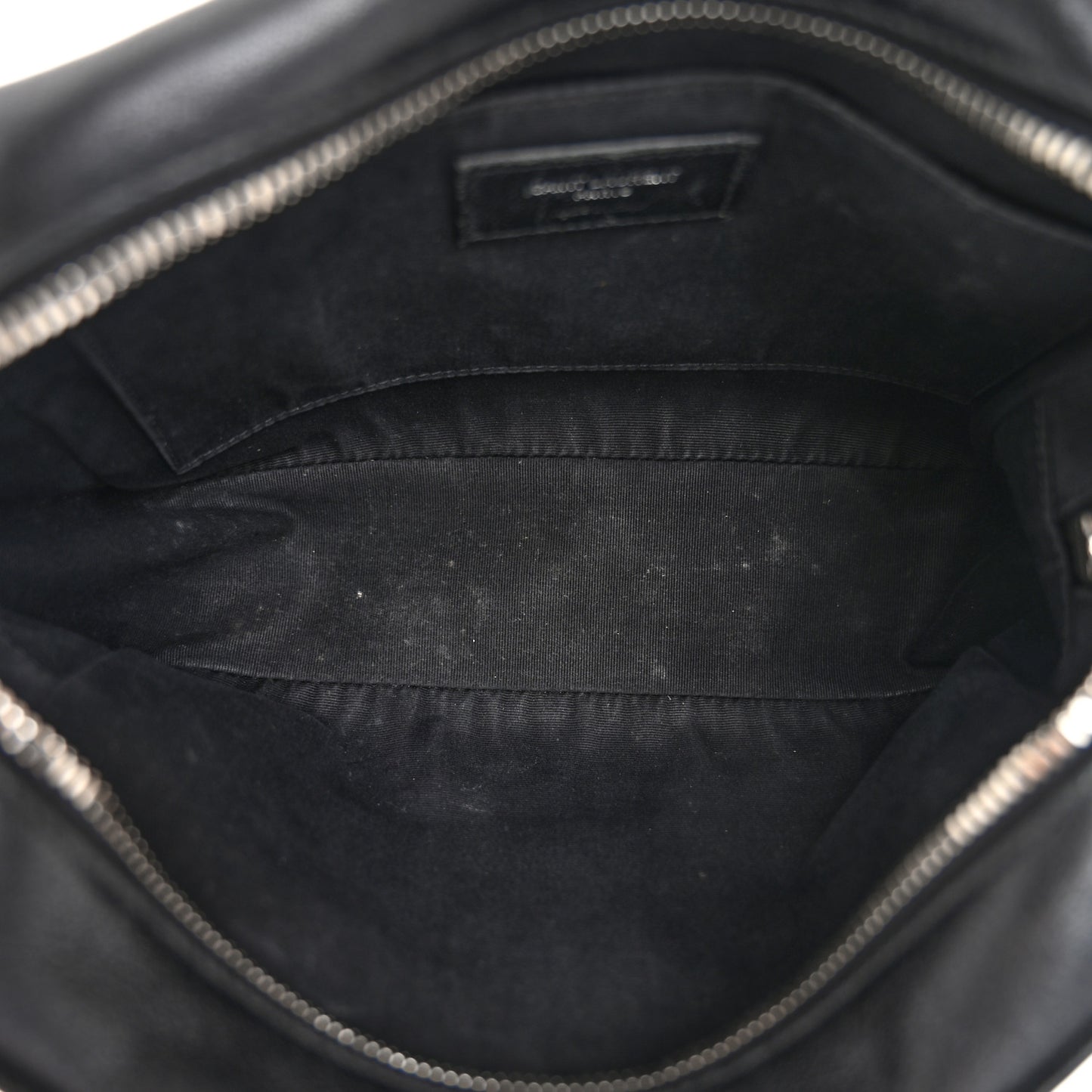 Lambskin Monogram Small Lou Camera Bag Black