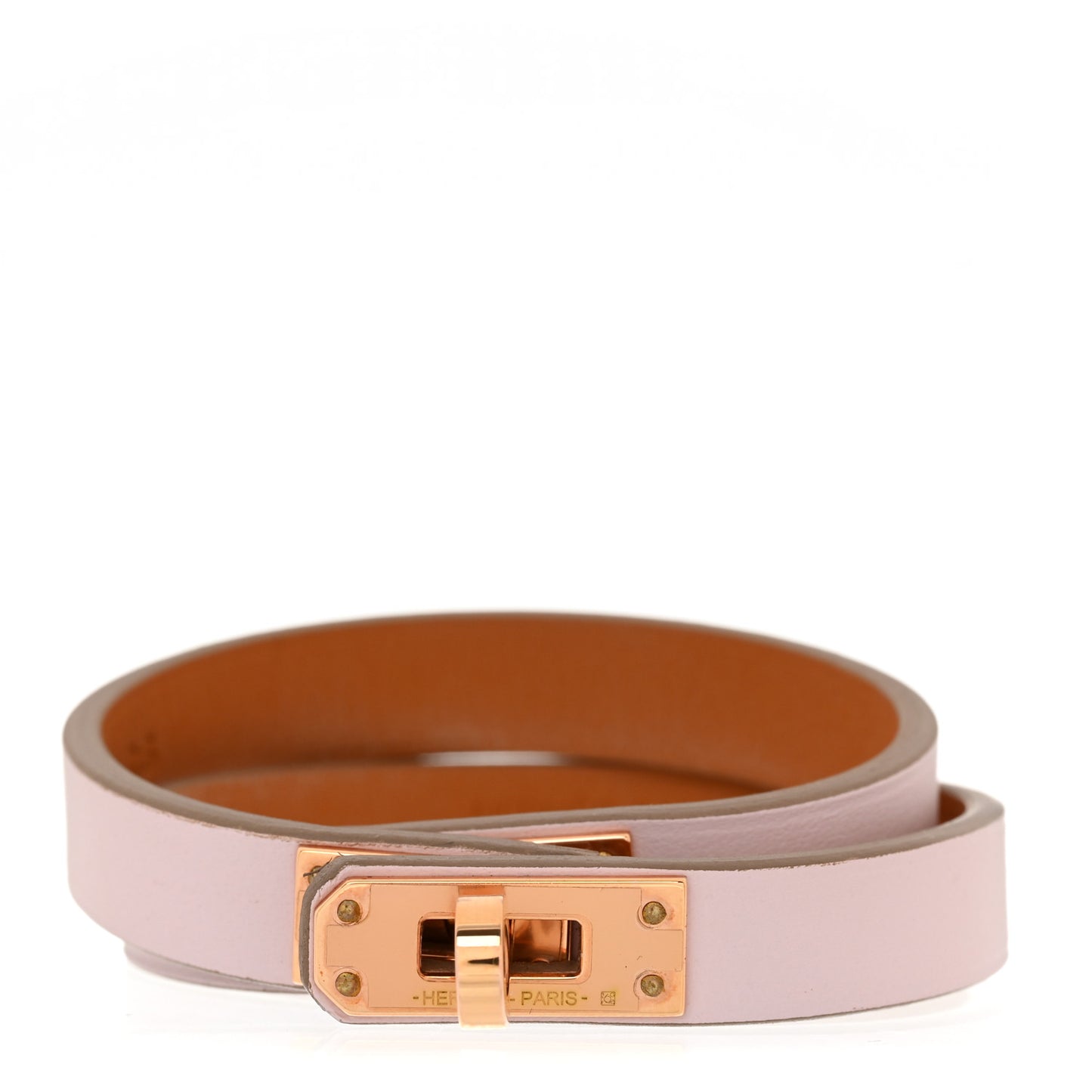 Swift Kelly Double Tour Bracelet T1 Mauve Pale