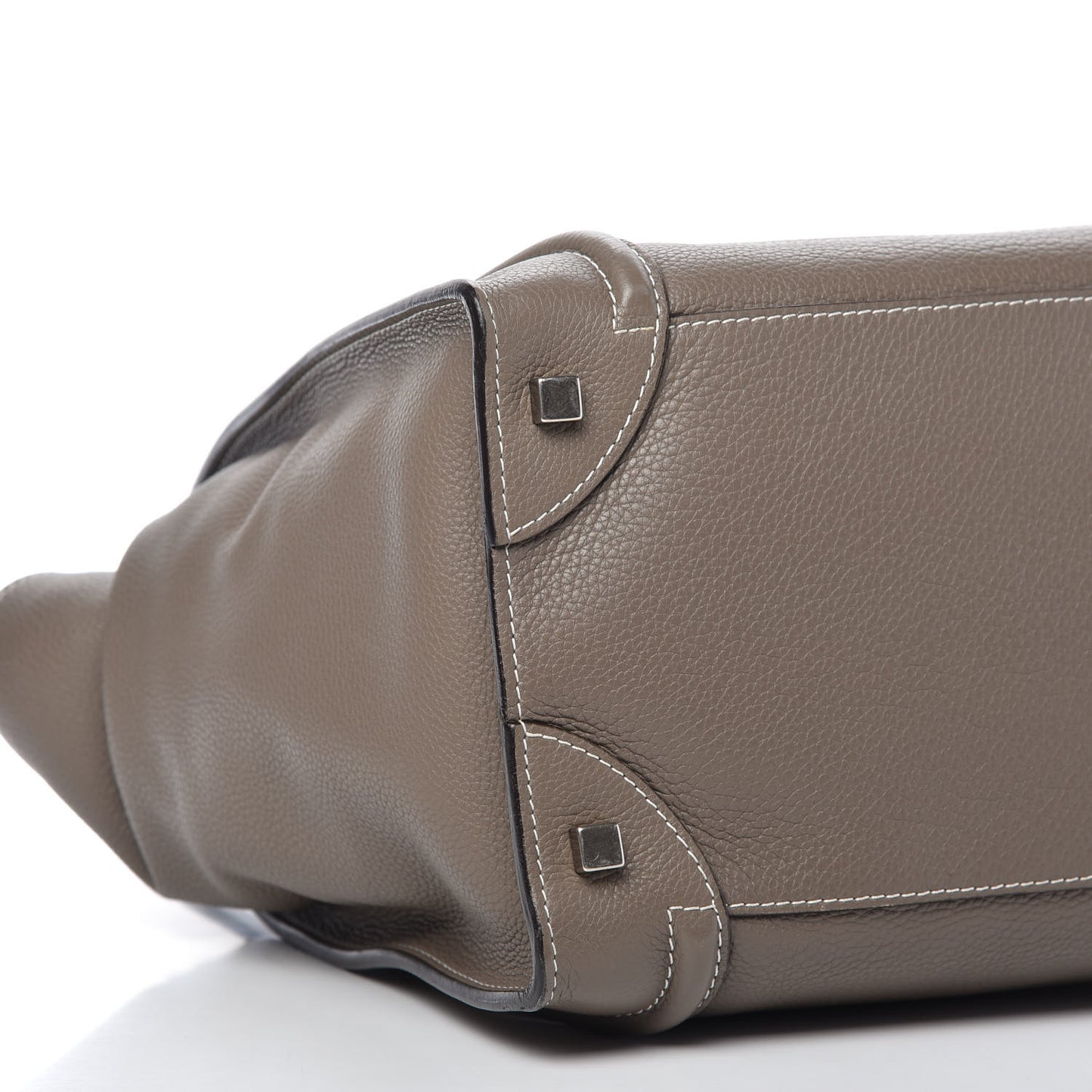 Drummed Calfskin Mini Luggage Souris