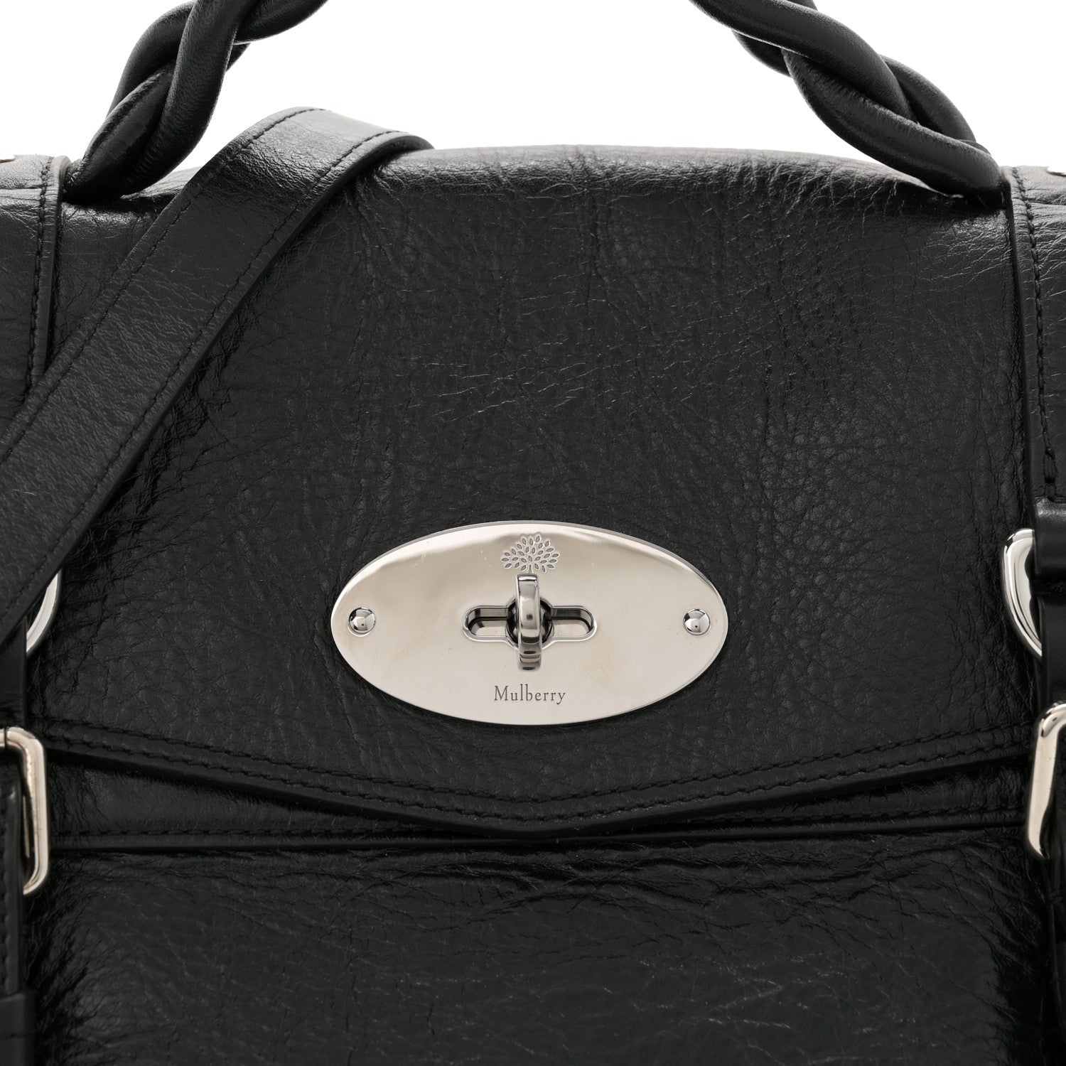 Mulberry Shiny Calfskin Medium Alexa Black 8 of 11