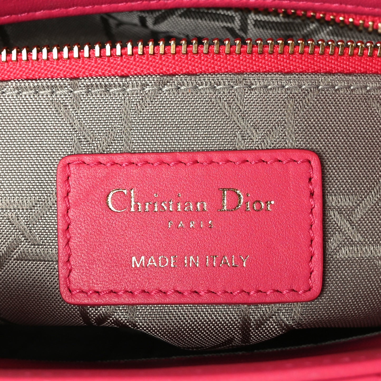 Lambskin Cannage Small My ABCDior Lady Dior Fraise