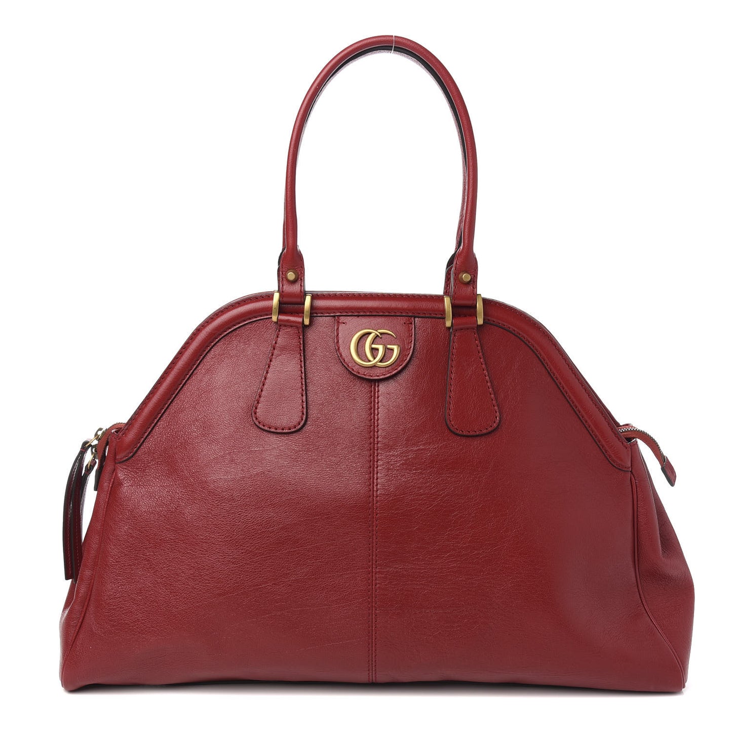 Calfskin Large Re(Belle) Top Handle Bag Red