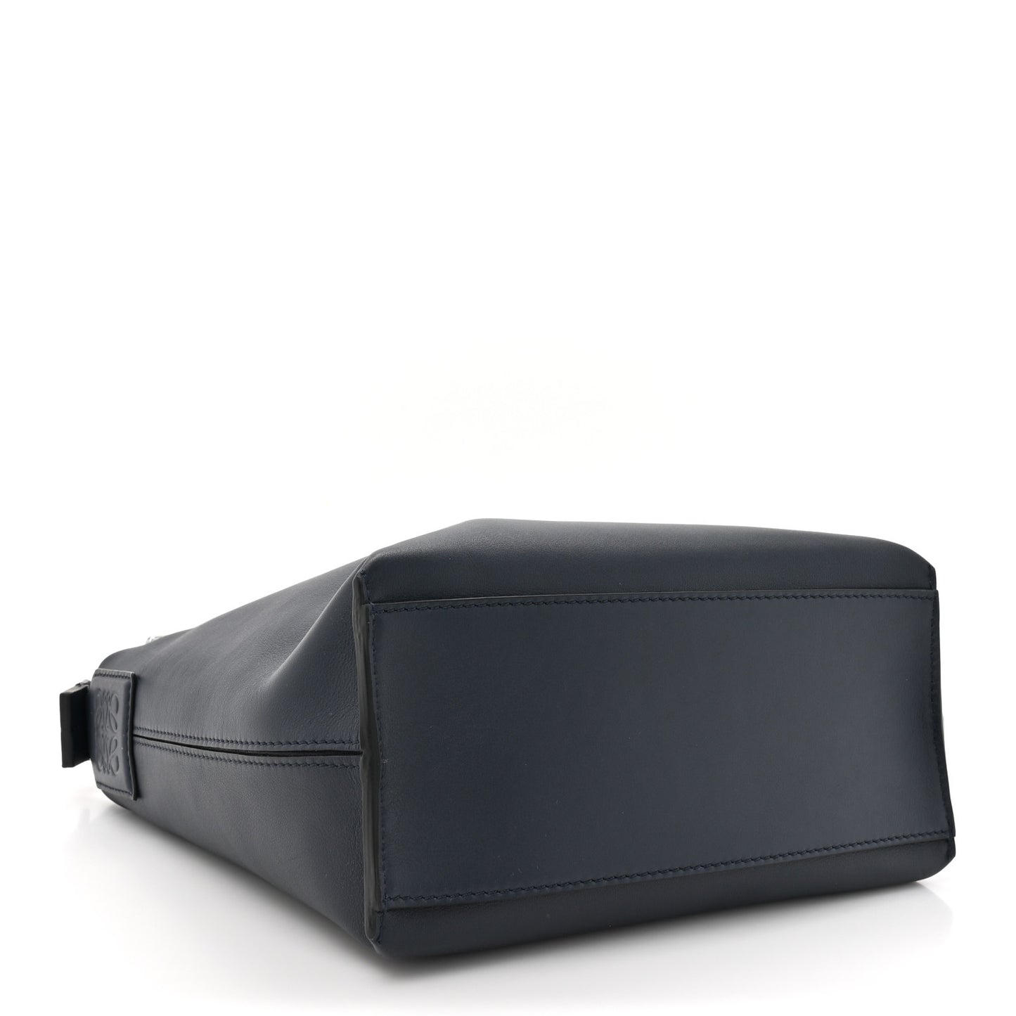Supple Smooth Calfskin Jacquard Small Cubi Crossbody Bag Deep Navy