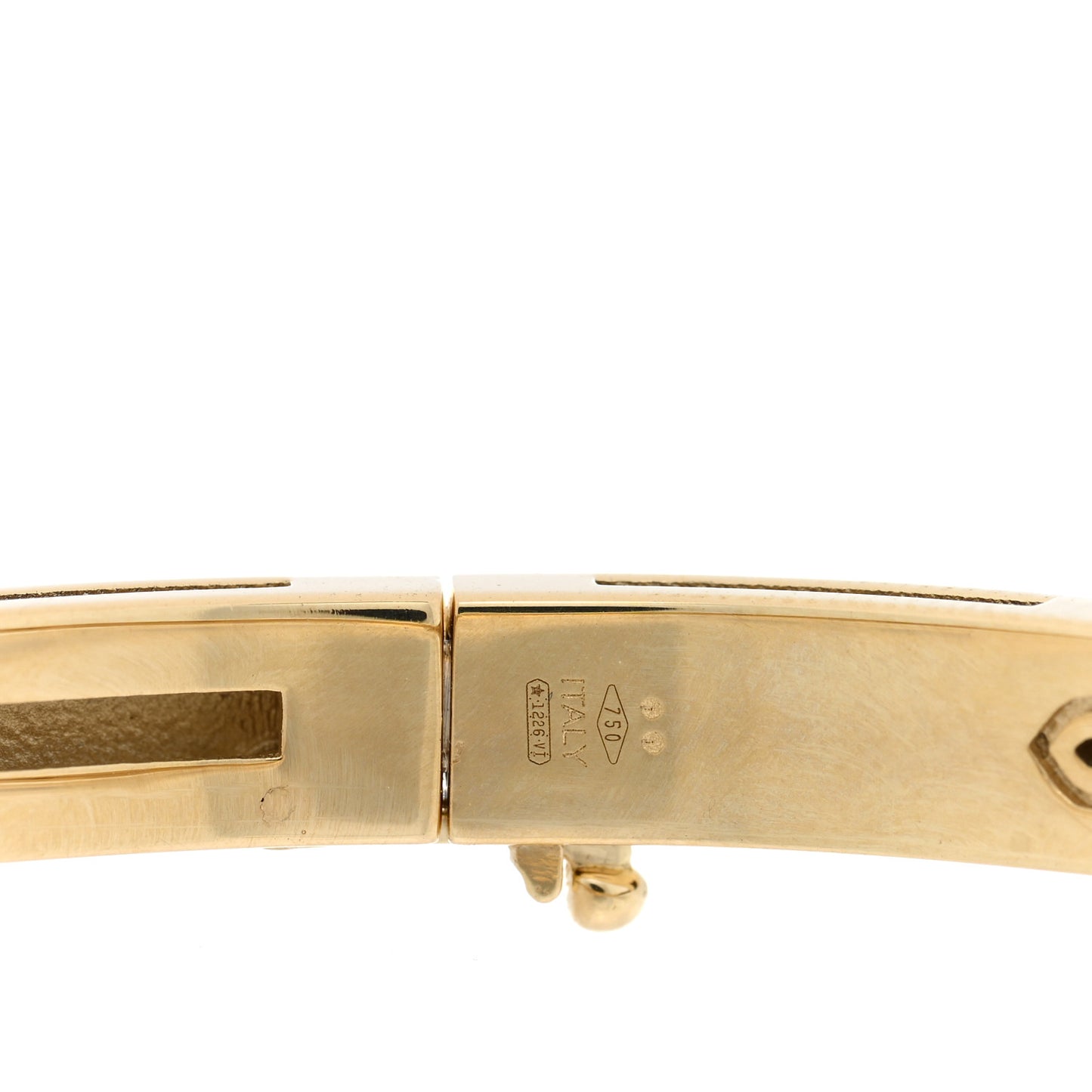 18K Yellow Gold Narrow Love in Verona Bangle Bracelet