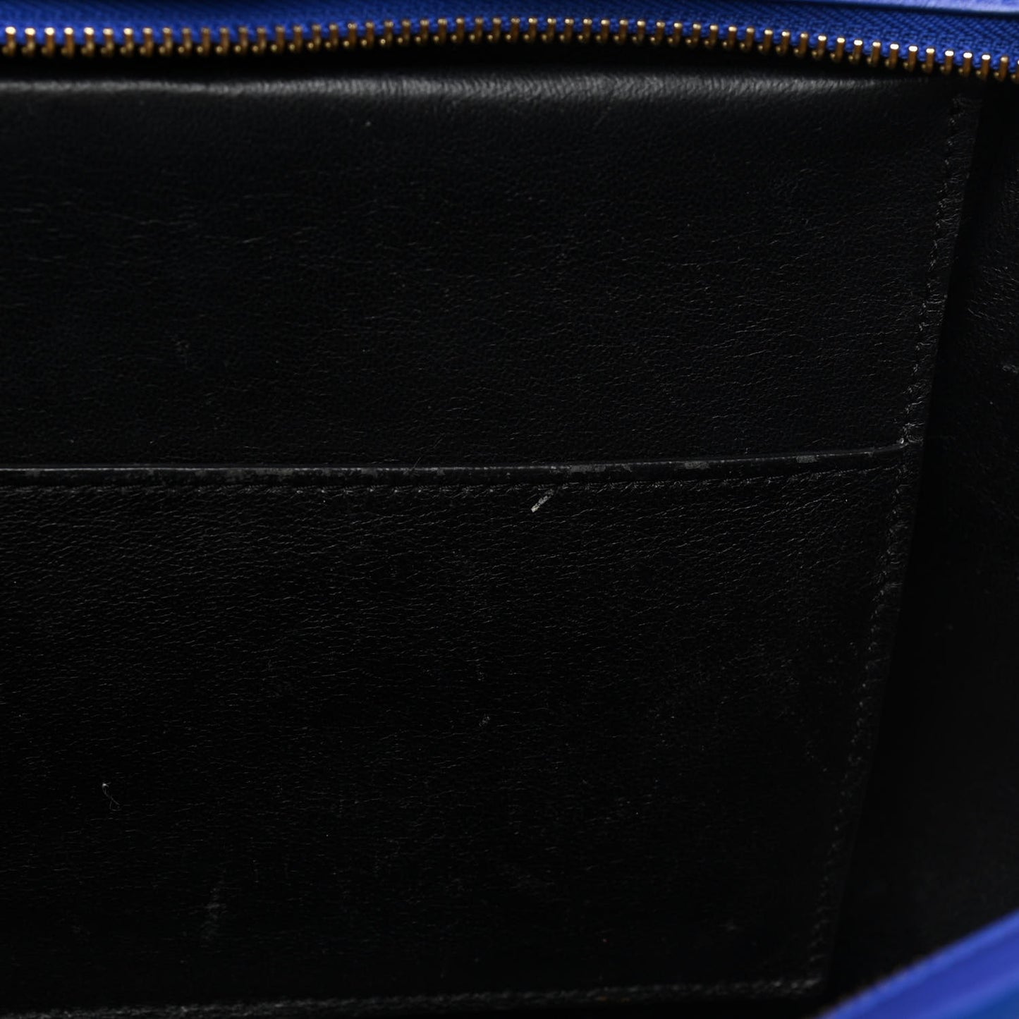 Smooth Calfskin Medium Tri-Color Trapeze Black