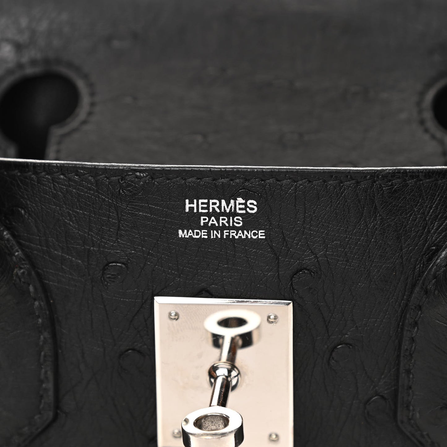 Ostrich Birkin 30 Black