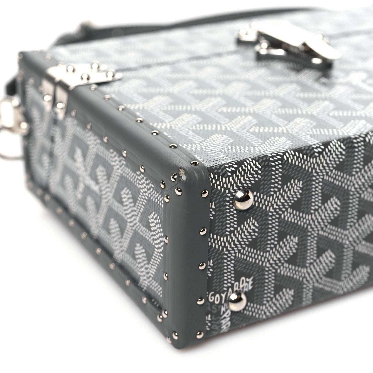 Goyard Goyardine Cassette Trunk Bag Grey 8 of 11