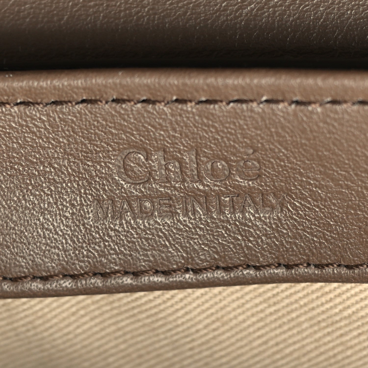 Chloe Calfskin Crocodile Embossed Mini C Double Carry Army Green 6 of 12