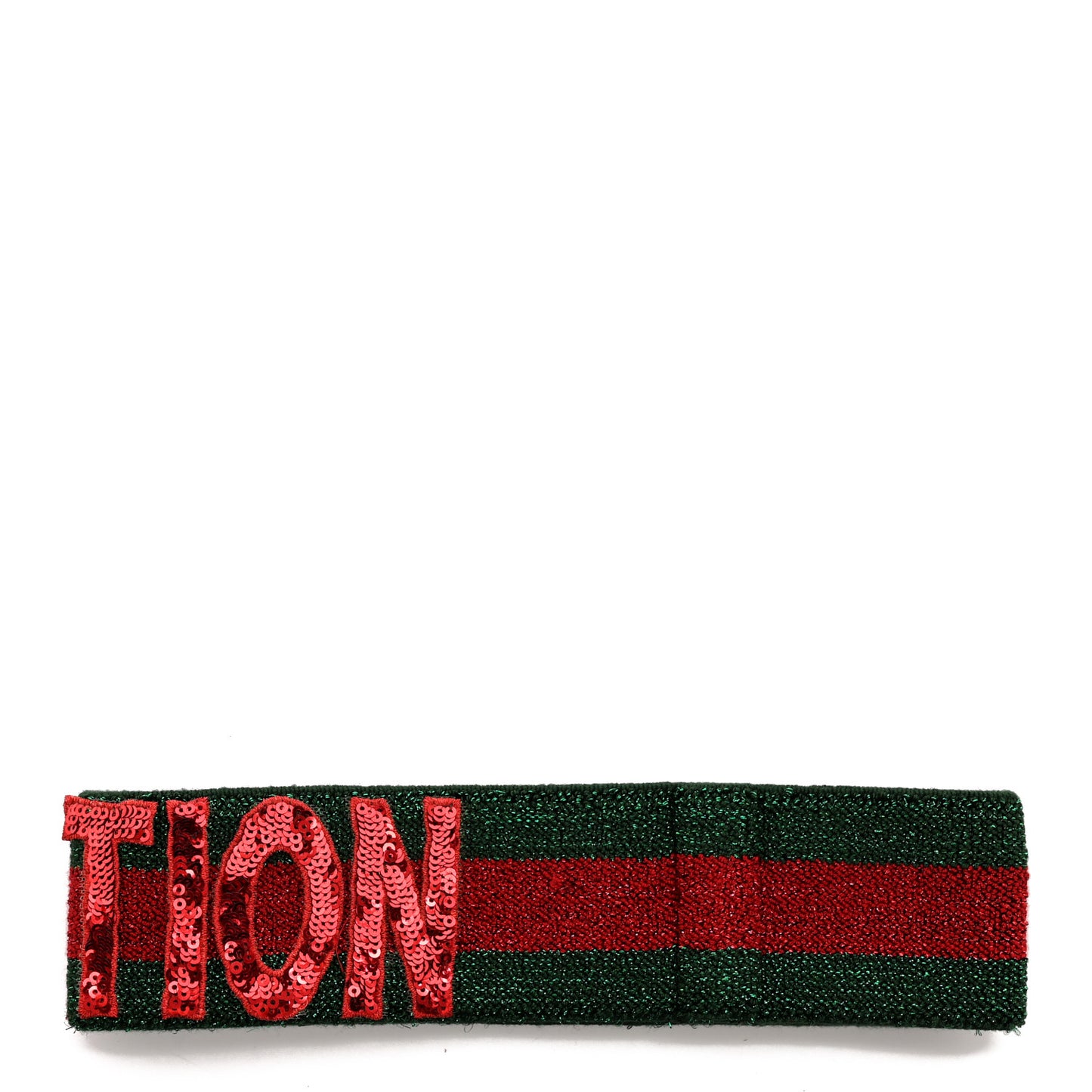 Sequin Guccification Headband M 57 Red Green