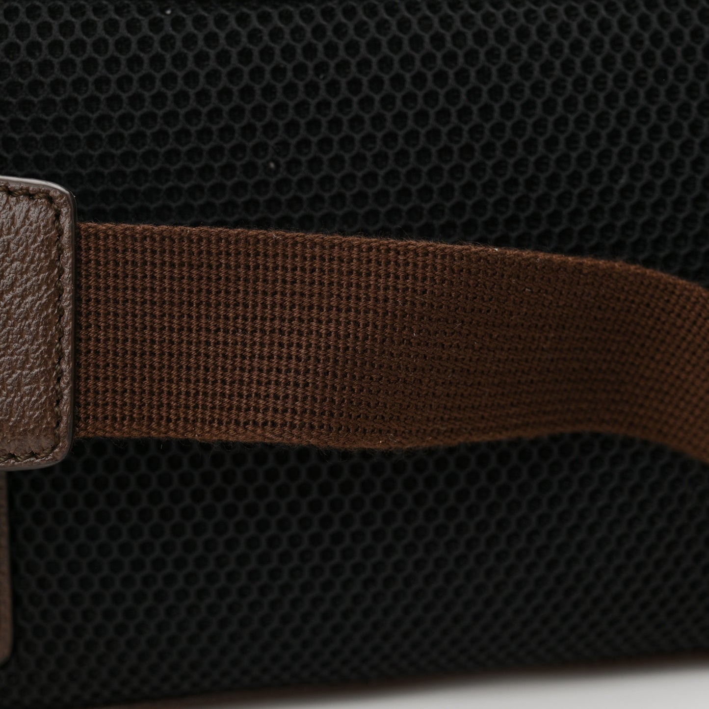 Soft GG Supreme Monogram Medium Ophidia Belt Bag Dark Brown