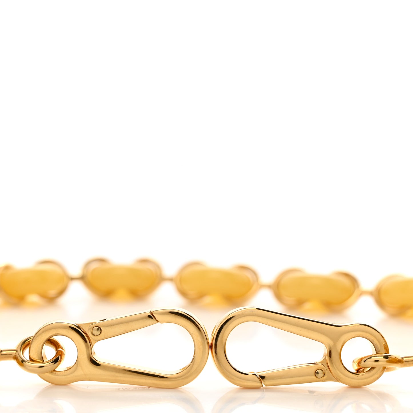 Brass Acetate Donut Chain Shoulder Strap Sugar Yellow