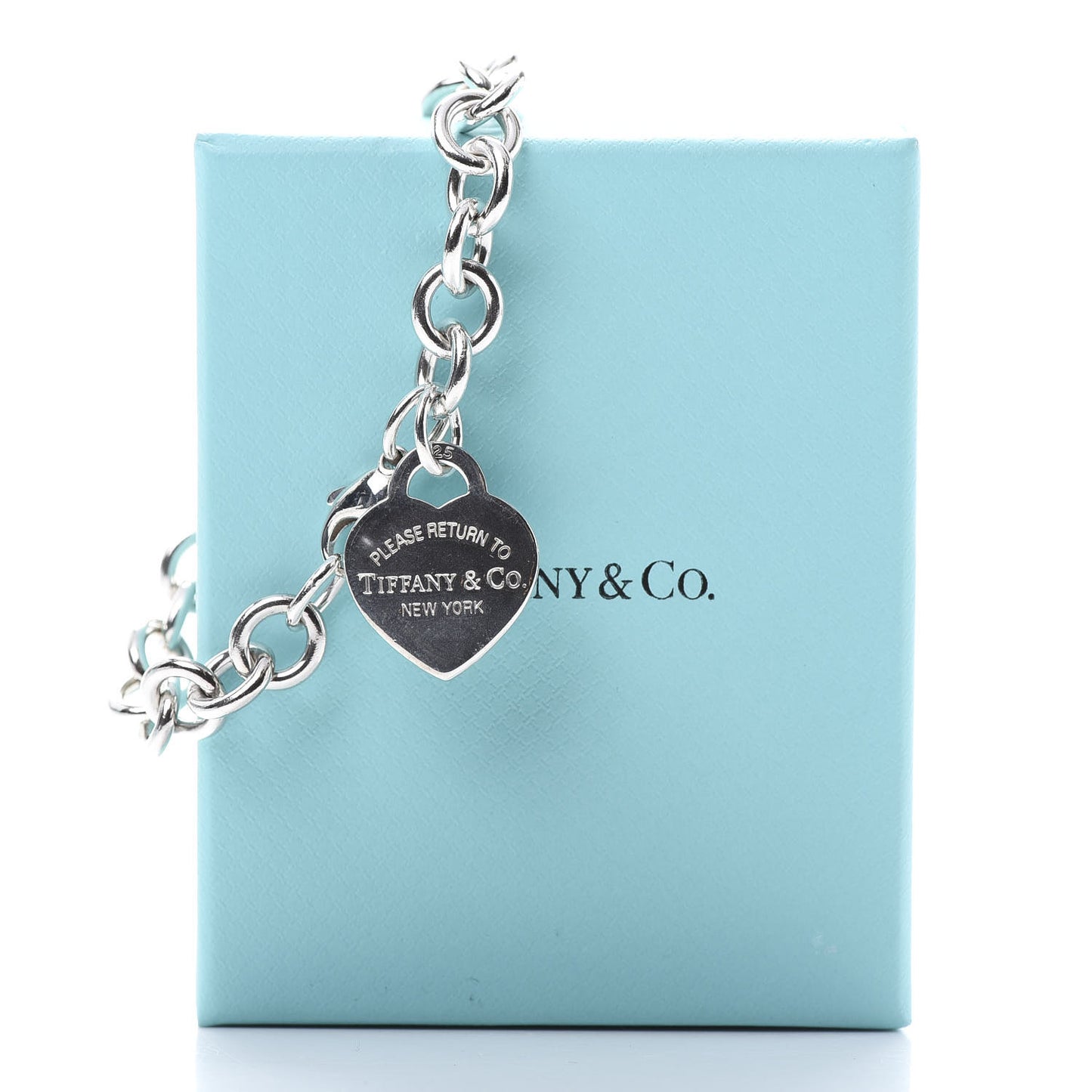Sterling Silver Return to Heart Tag Charm Bracelet