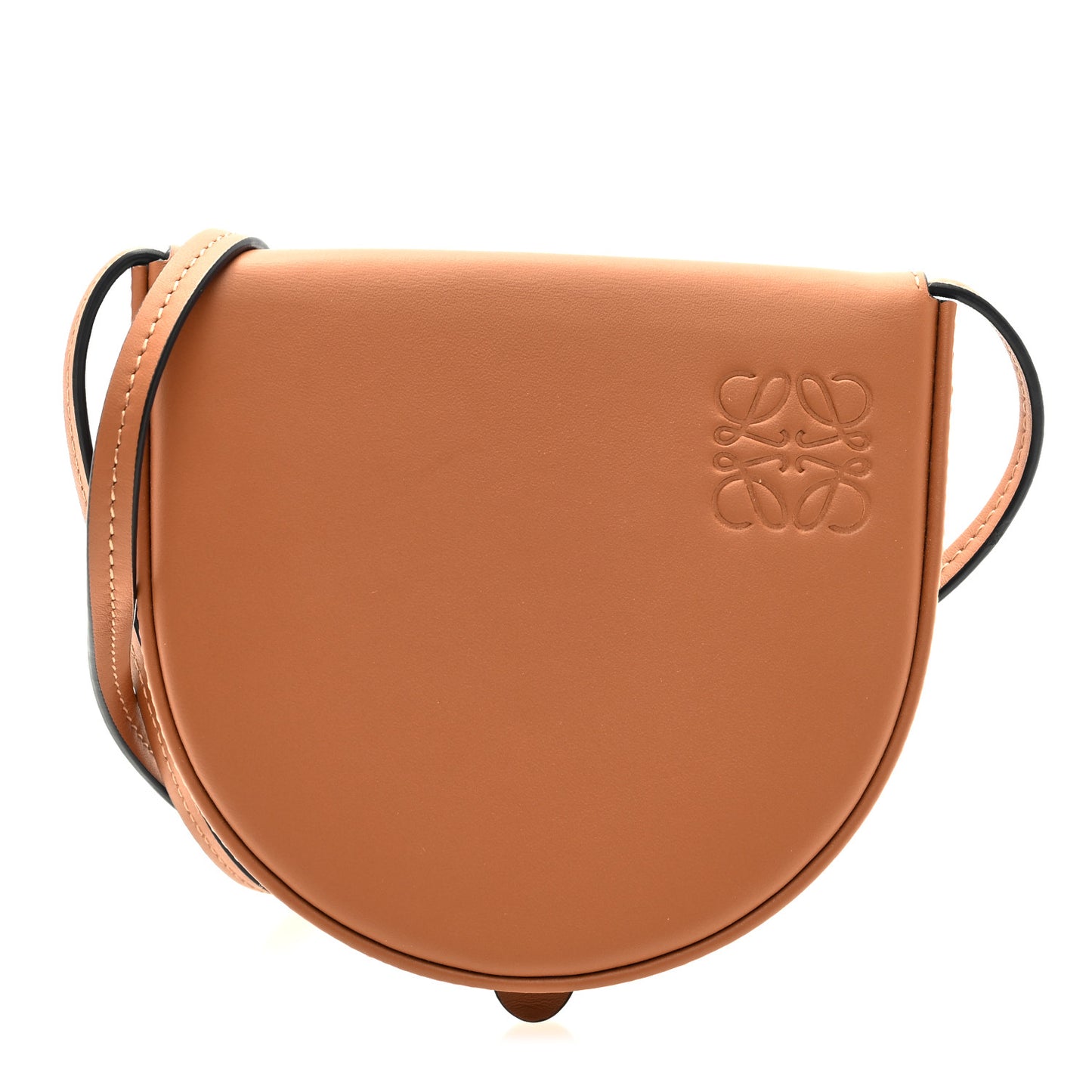 Soft Calfskin Small Heel Bag Tan