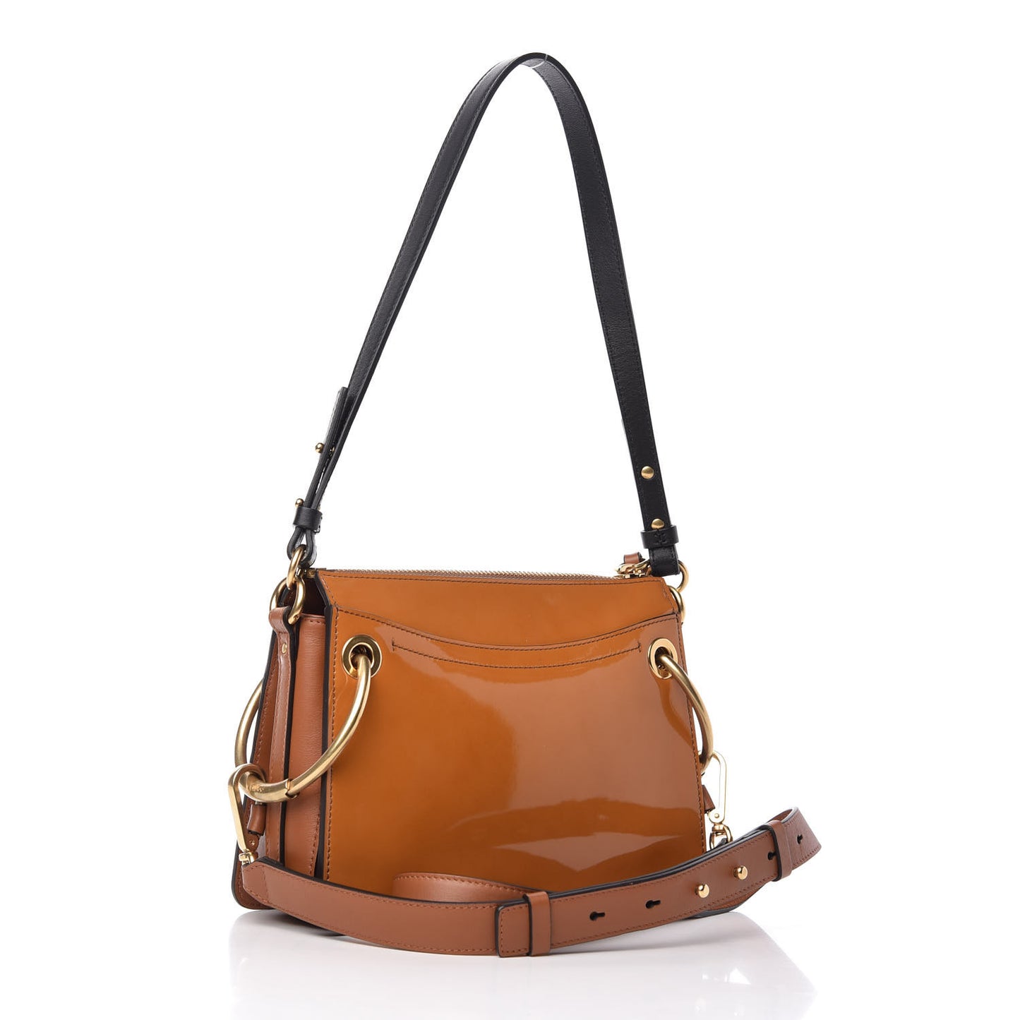 Patent Small Roy Bag Caramel