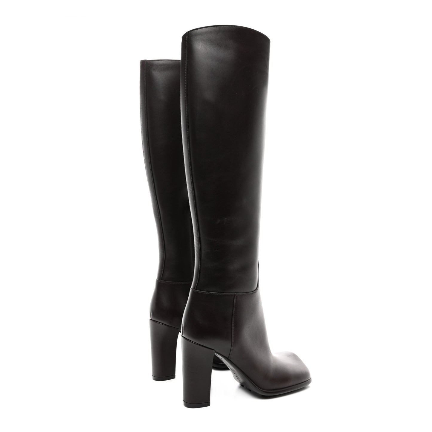 Calfskin Storm Knee High Boots 35 Fondant
