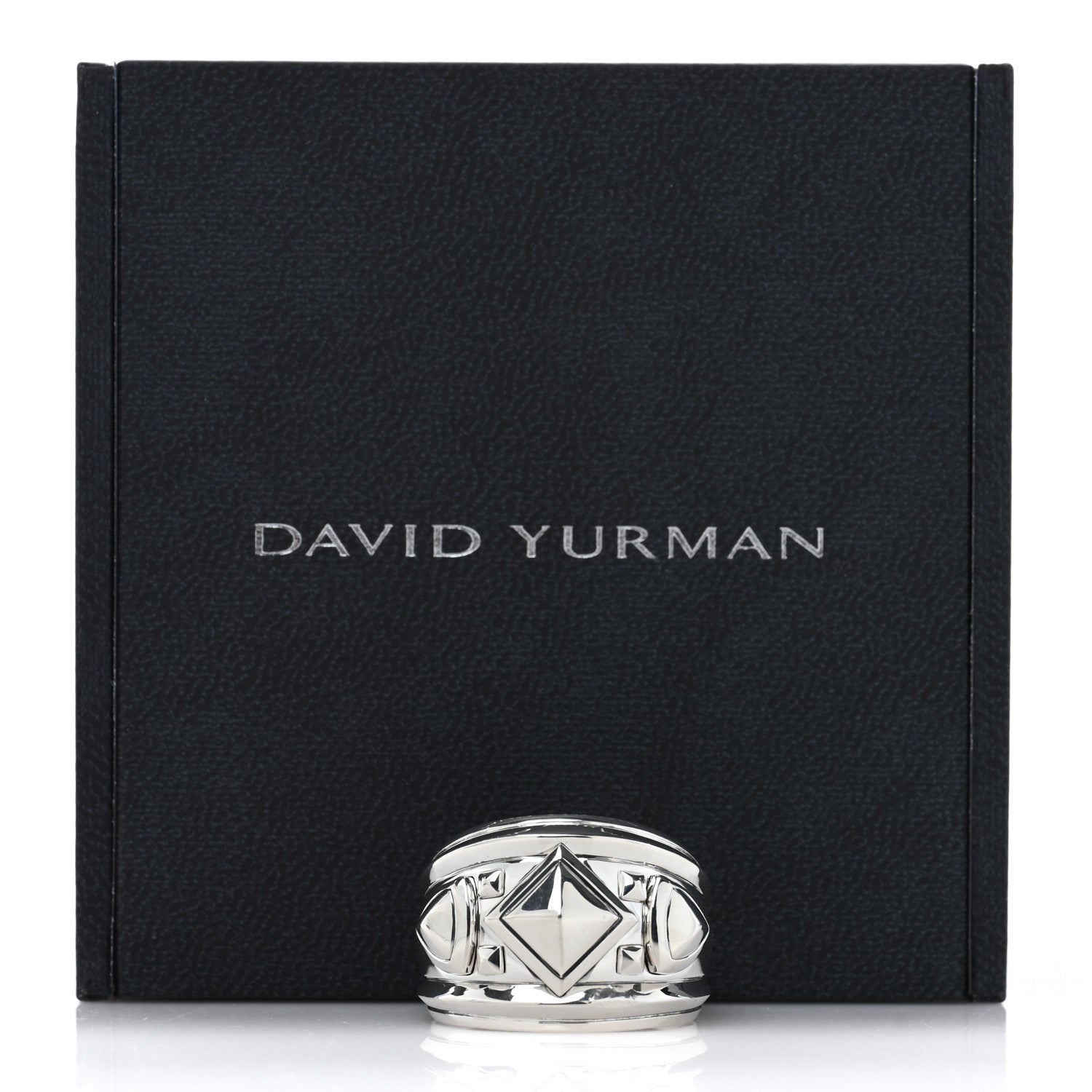 David Yurman Sterling Silver Modern Renaissance Wide Ring 58 8.25 5 of 5