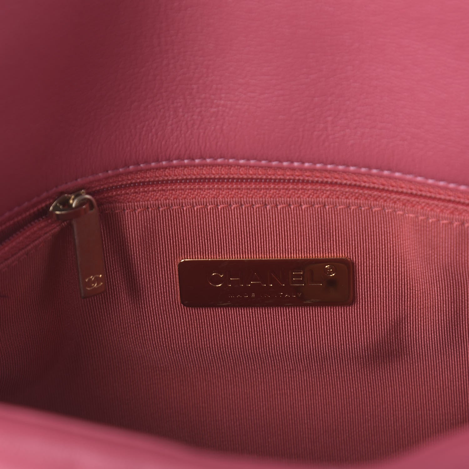 Chanel Goatskin Quilted Large 19 Flap Pink 8 of 11