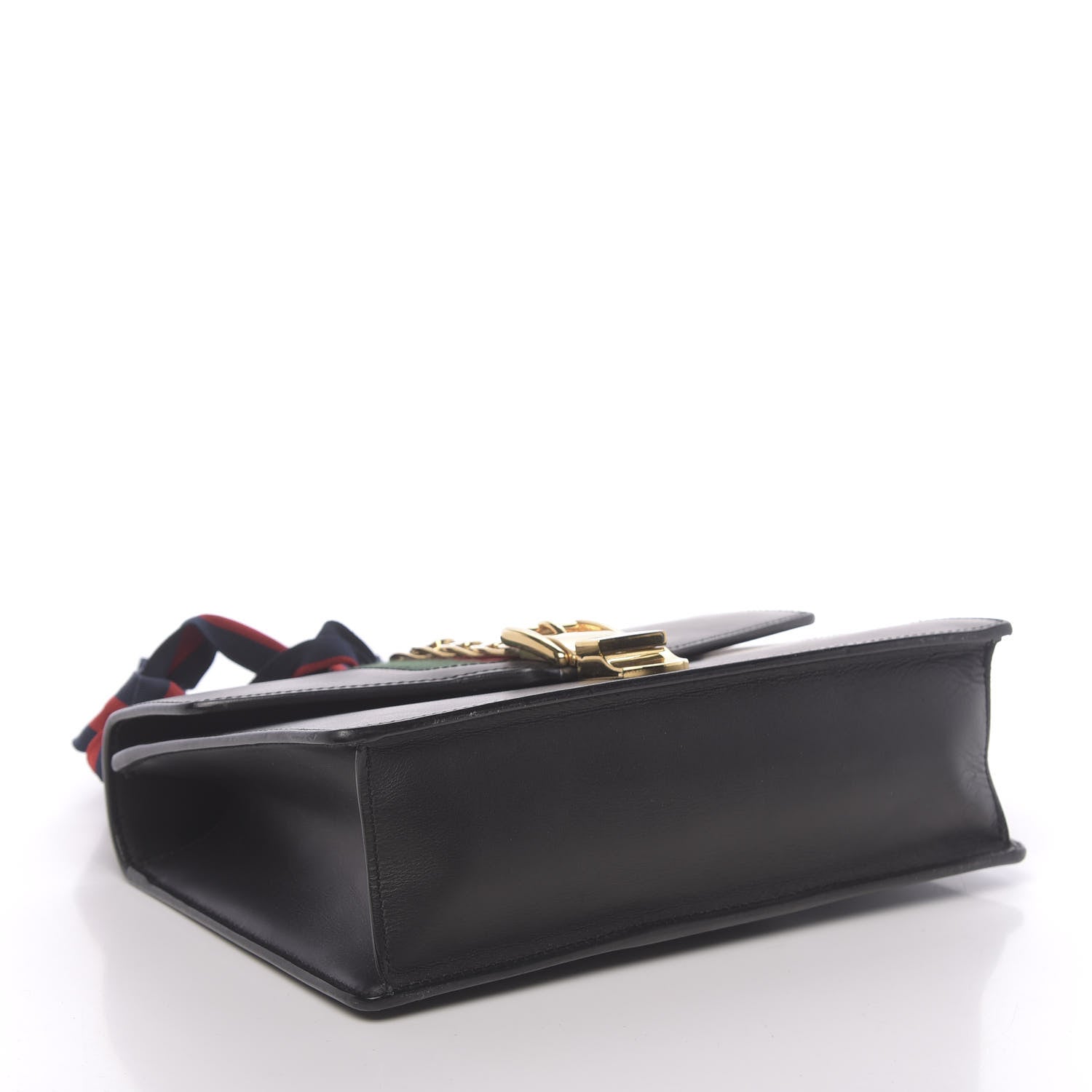 Gucci Calfskin Small Sylvie Shoulder Bag Black 4 of 13
