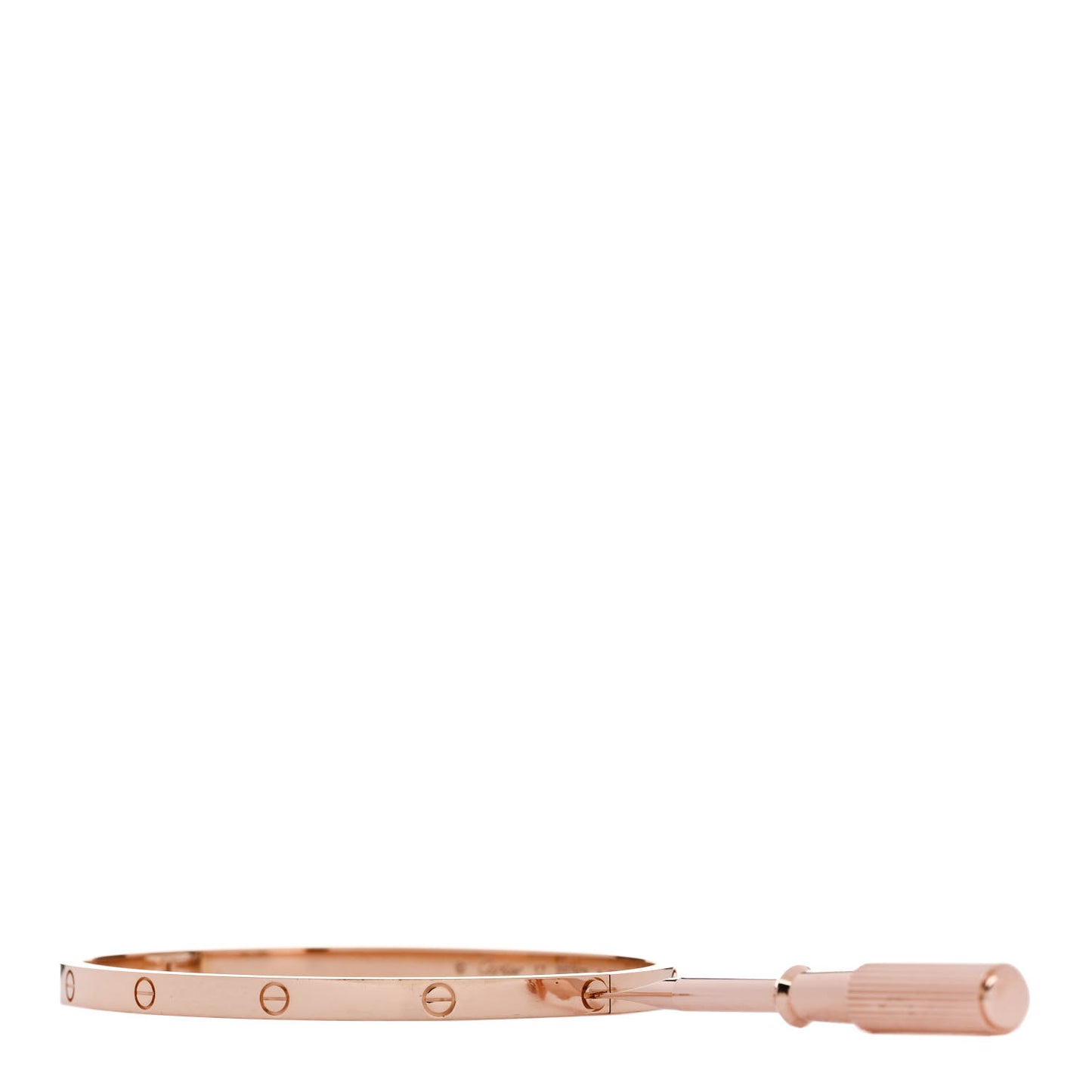 18K Pink Gold Small LOVE Bracelet 17
