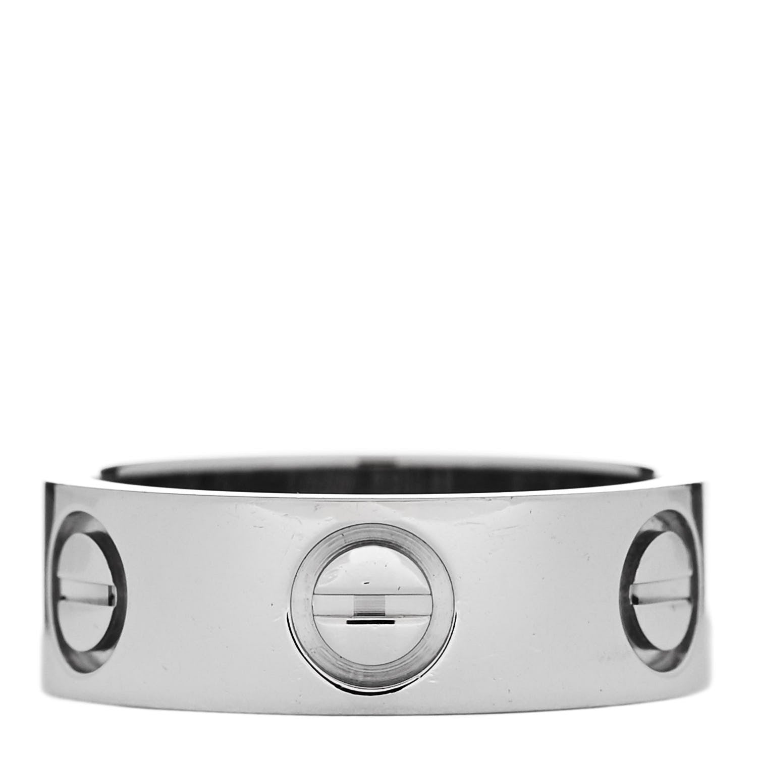 Cartier Platinum 5.5mm LOVE Ring 45 3.25 3 of 6