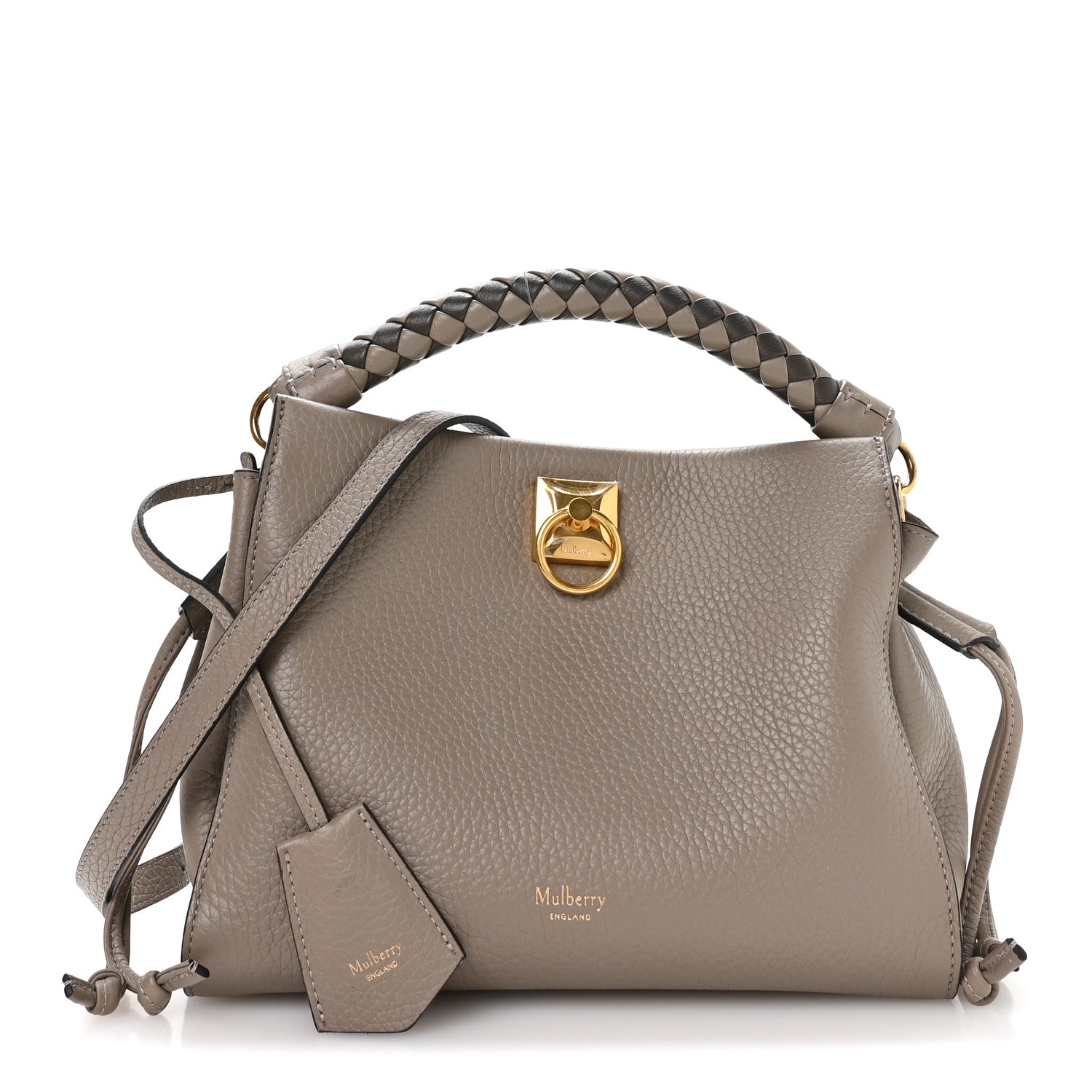 Mulberry Heavy Grain Small Iris Tote Solid Grey 1828301 – FASHIONPHILE