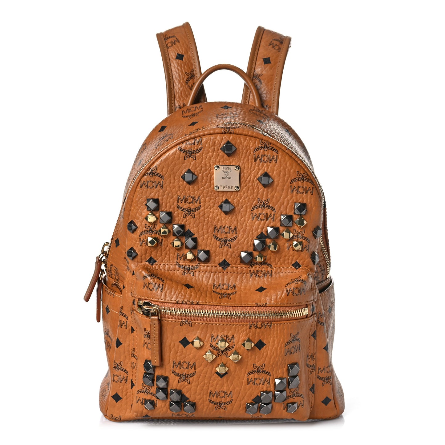 Visetos Studded Medium Stark M Backpack Cognac