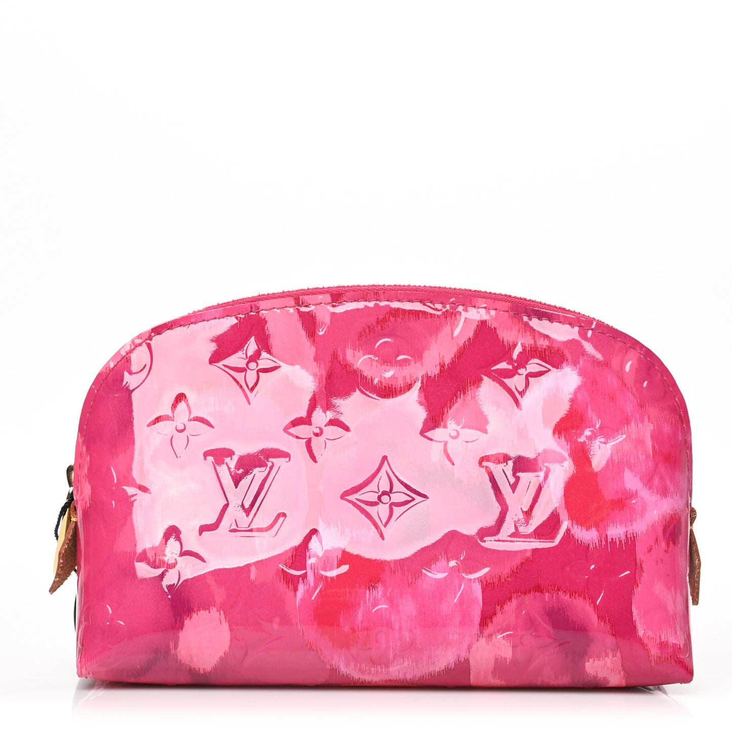 Vernis Ikat Cosmetic Pouch Rose Indien