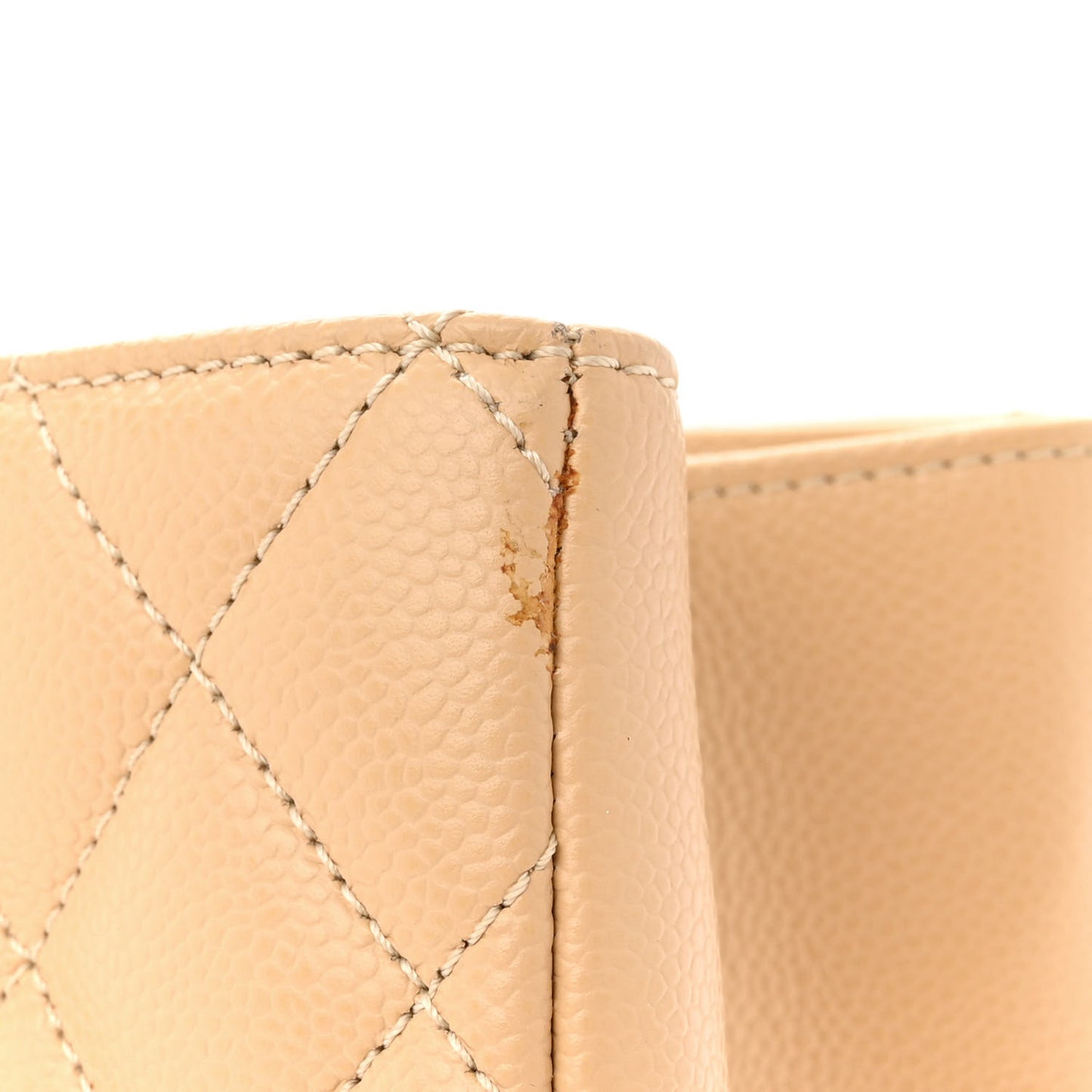 Caviar Quilted Grand Shopping Tote GST Beige Clair