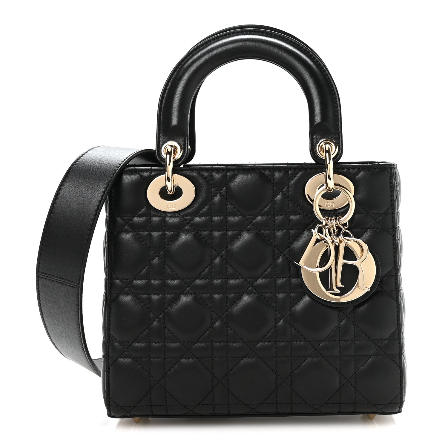Christian Dior Lady Dior バッグ ブラック Christian Dior Lambskin Cannage Small My ABCDior Lady Dior Black