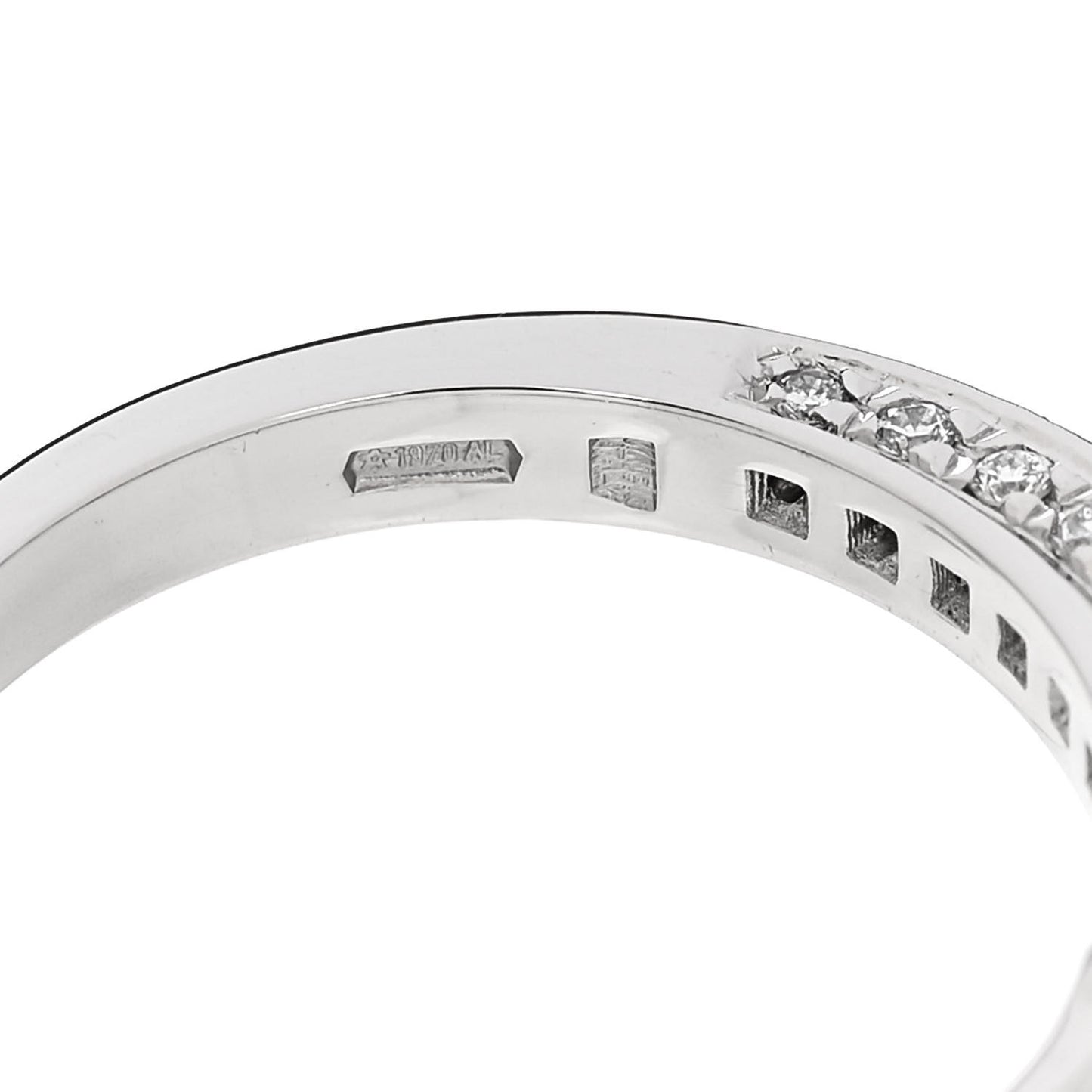 Platinum Diamond .34ct B.Zero1 Engagement Ring 53 6.5