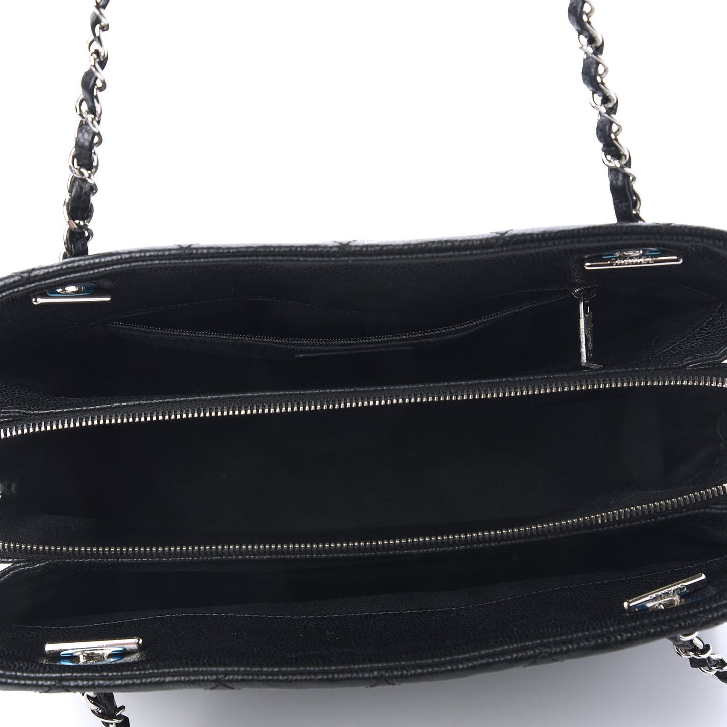 Caviar Quilted Timeless CC Soft Tote Black