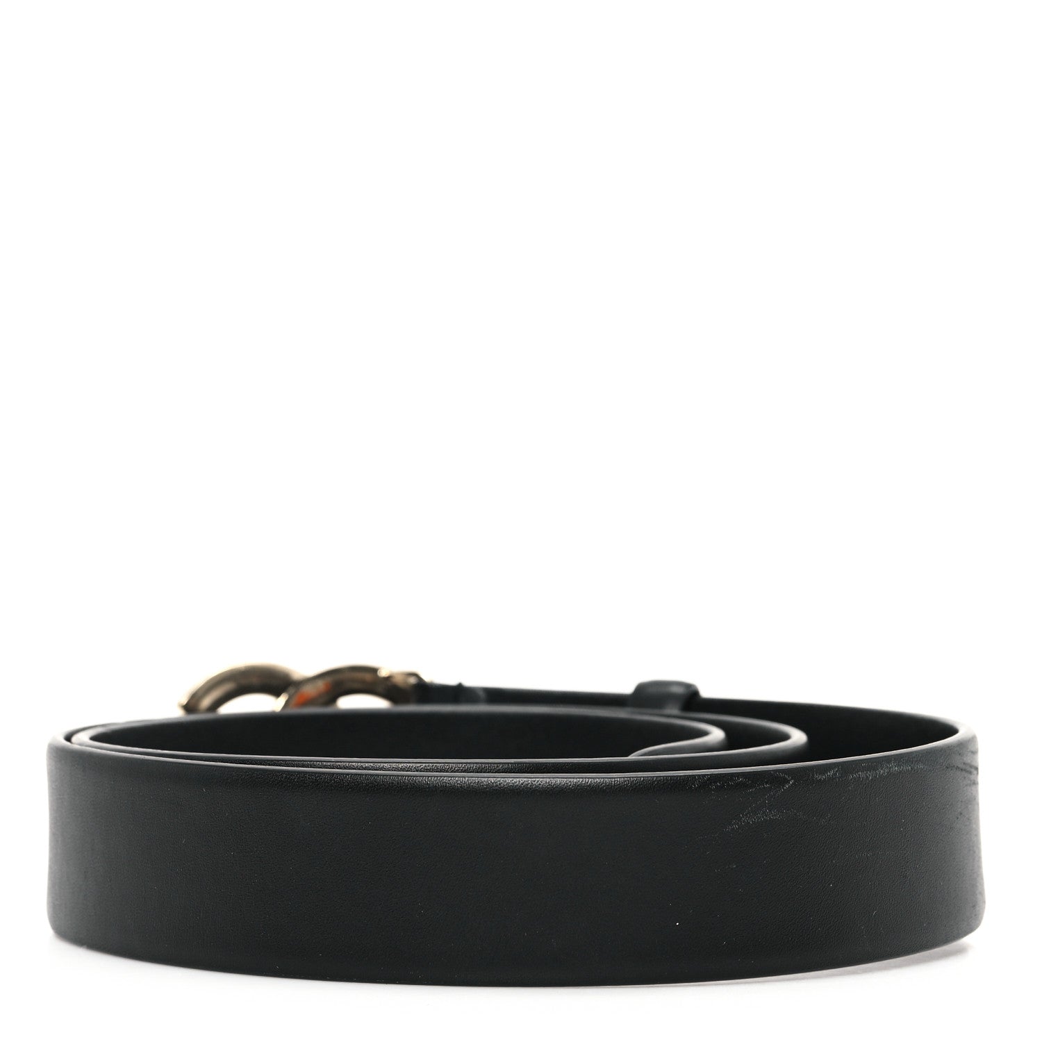 Chanel Calfskin Crystal Metal Quilted Quilted CC Belt 80 32 Black 2 of 4