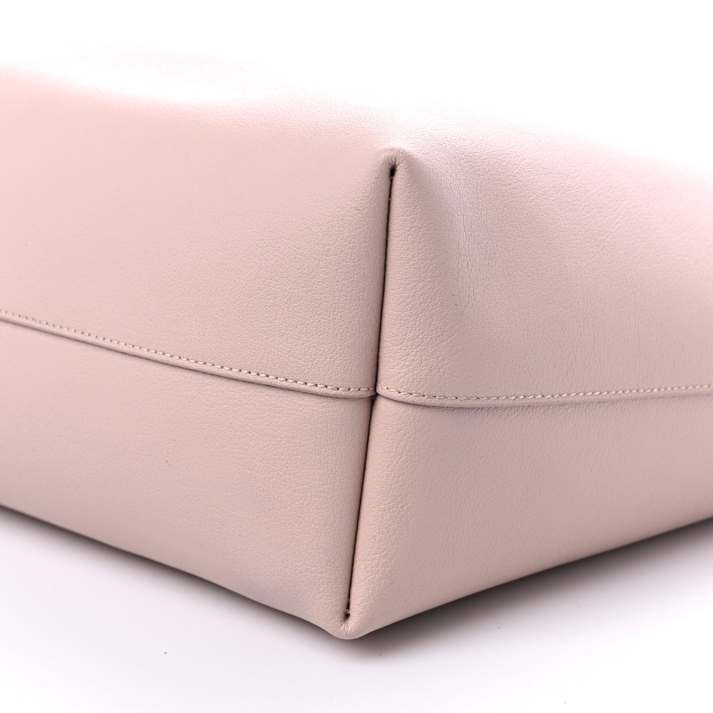 Calfskin Large Shopping Tote Pale Blush