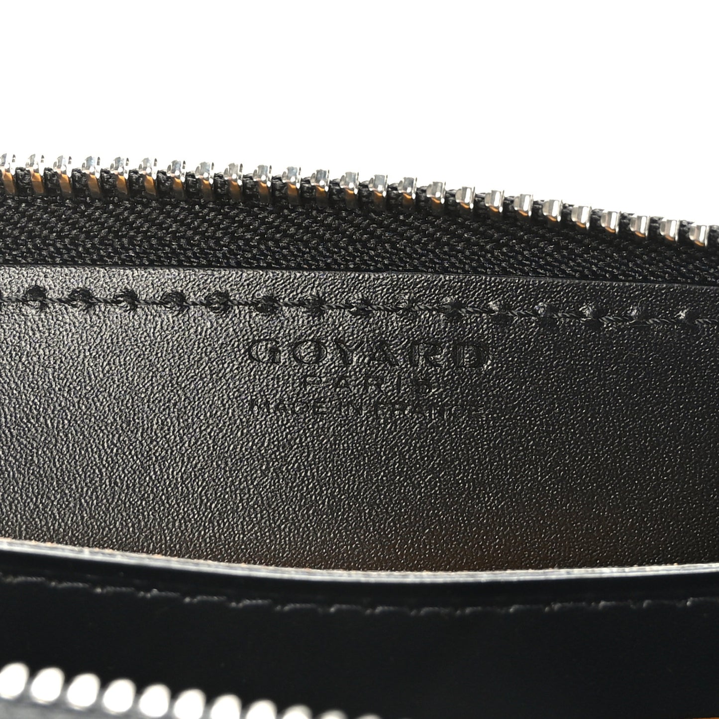 Goyardine Matignon Zip Around GM Wallet Black