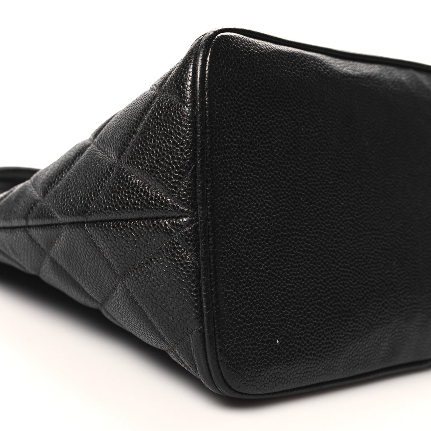 Caviar Quilted Medallion Tote Black