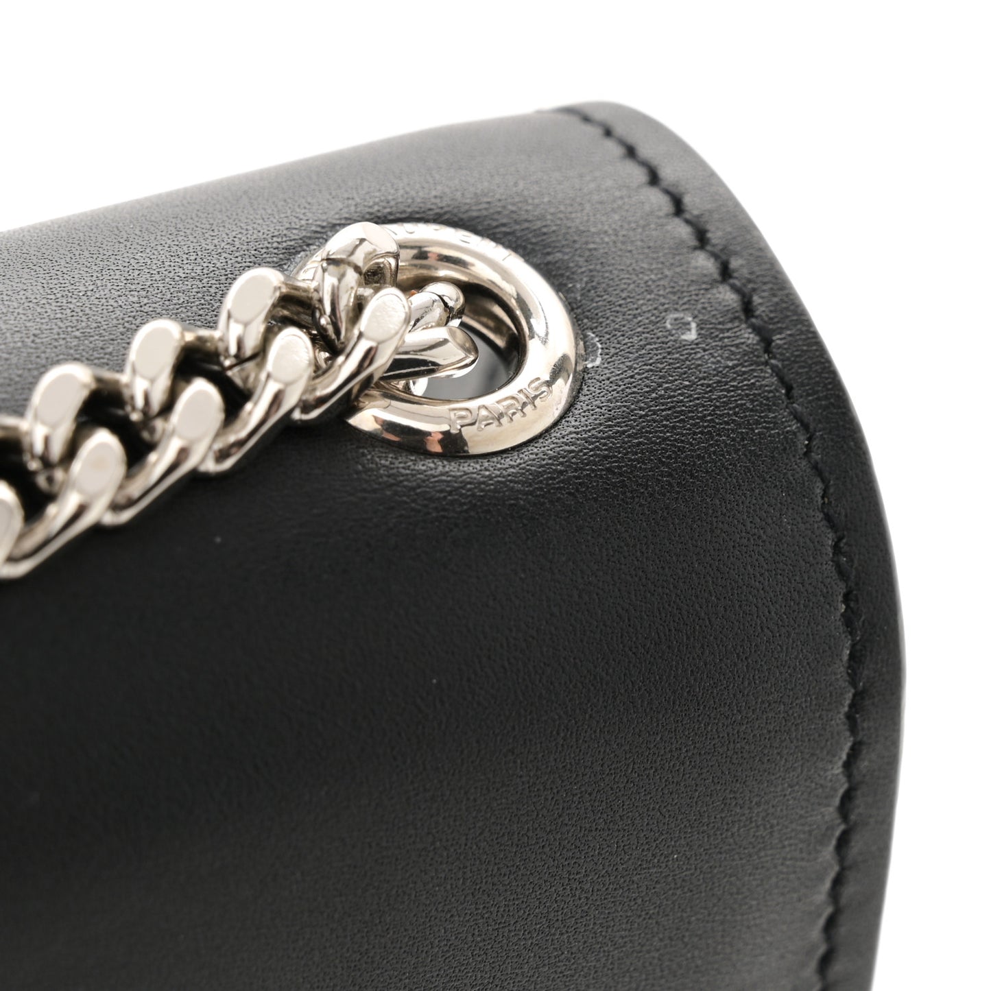 Smooth Calfskin Medium Classic Monogram Kate Tassel Satchel Black