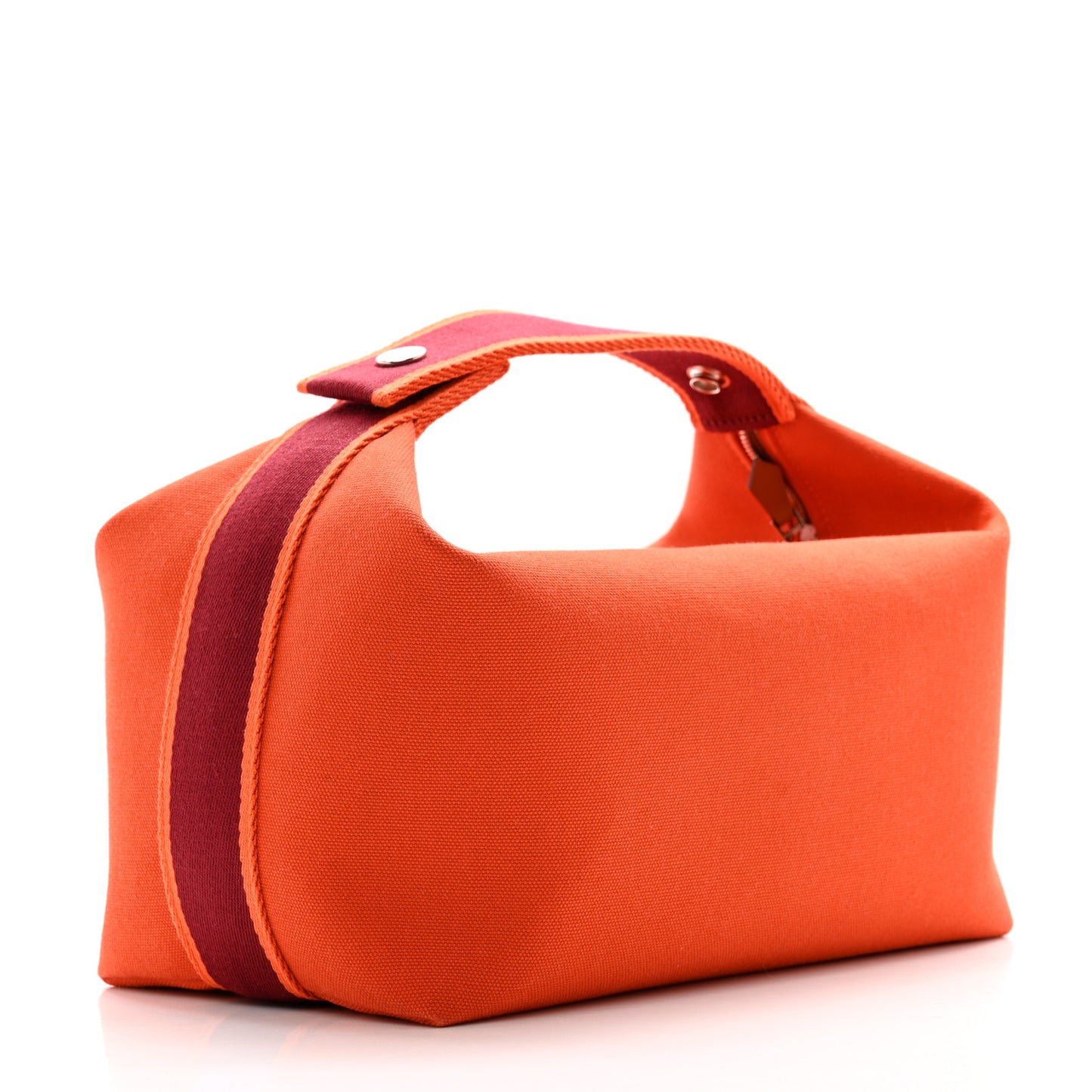 Canvas Large Bride-A-Brac Pouch Orange Feu Burgundy
