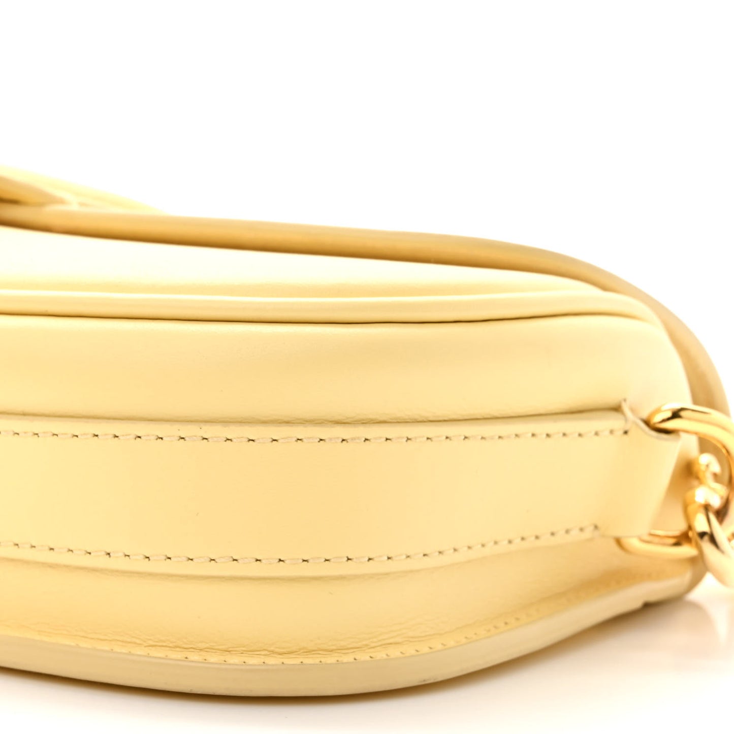 Box Calfskin East West Bobby Bag Pale Yellow