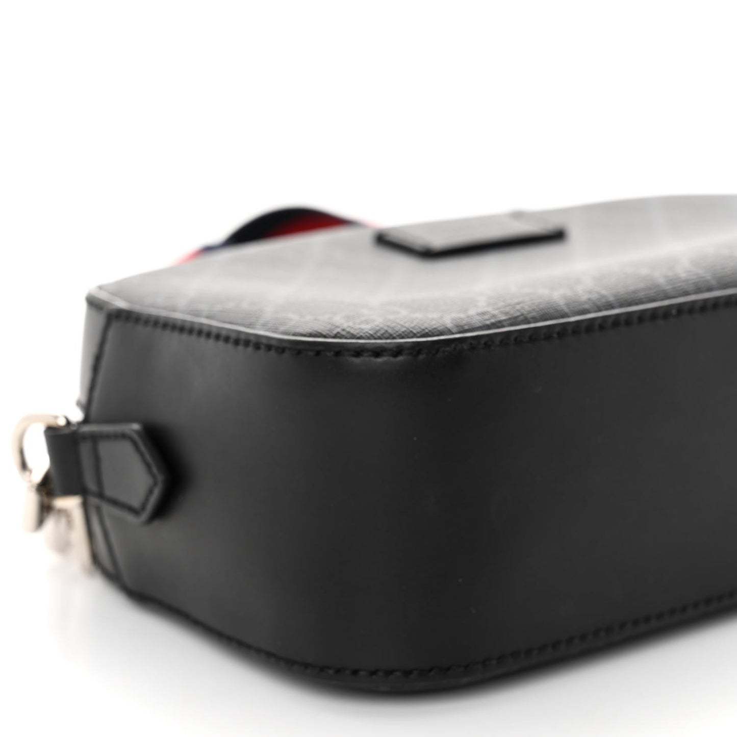 GG Supreme Monogram Web Shoulder Bag Black Grey