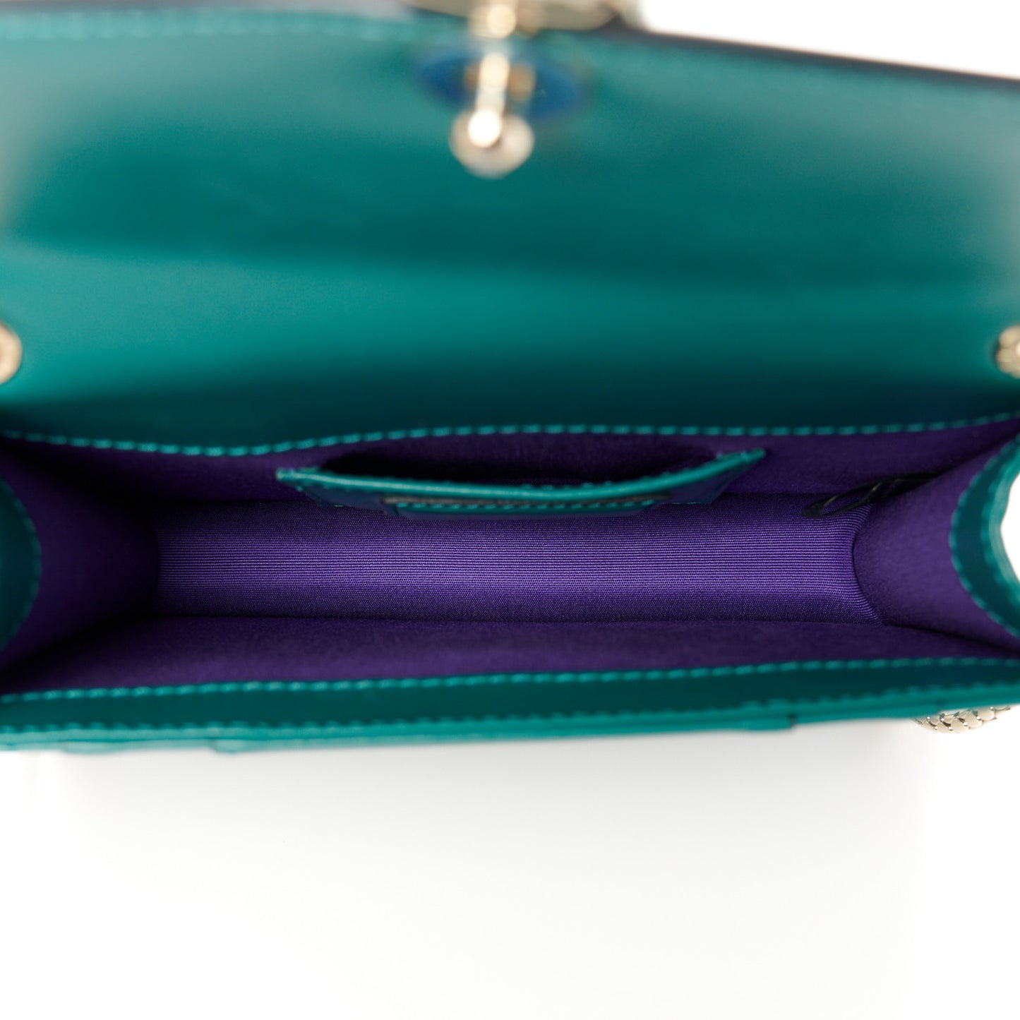 Calfskin Small Serpenti Forever Snake Strap Crossbody Bag Emerald Green