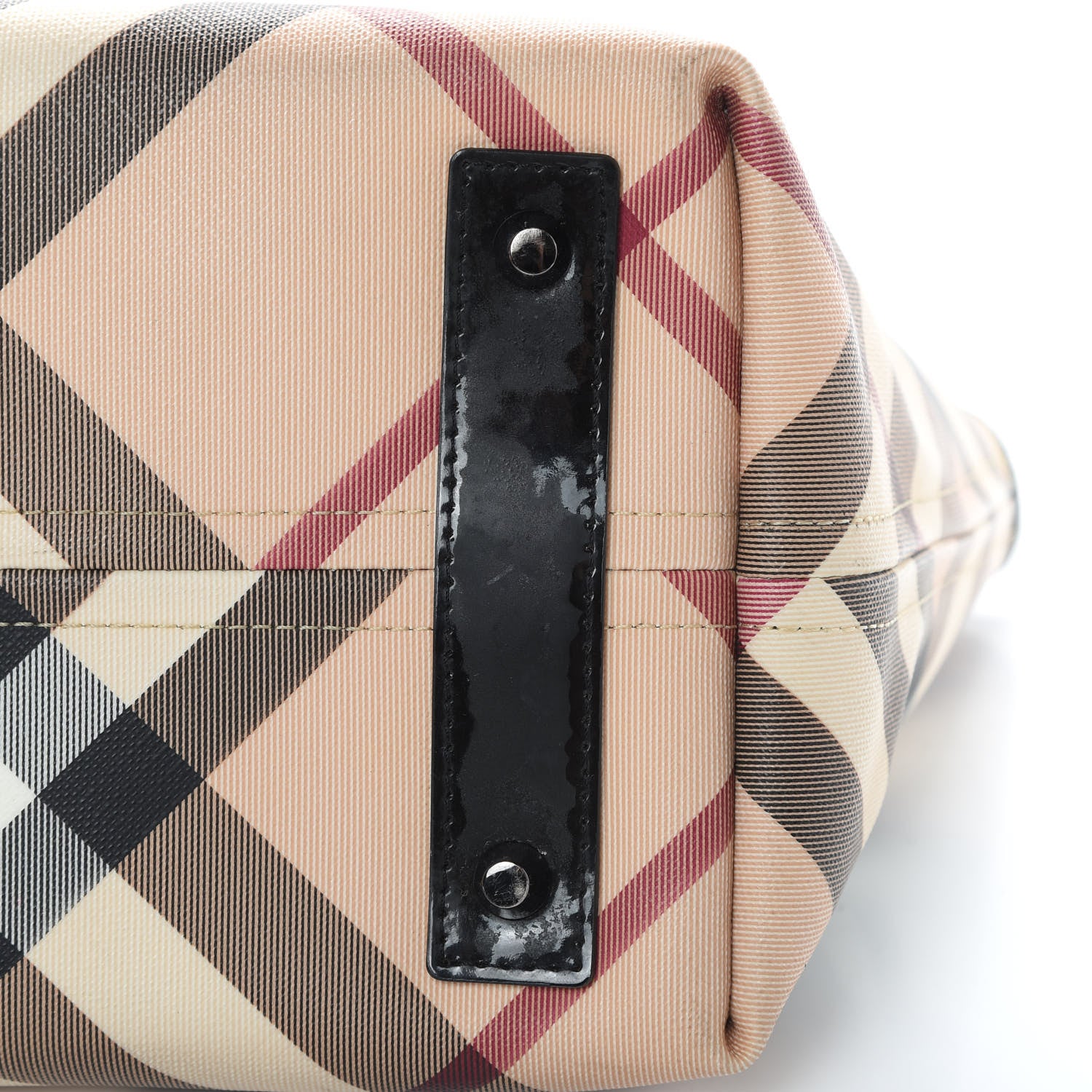 Burberry Nova Check Small Nickie Tote Black 14 of 21