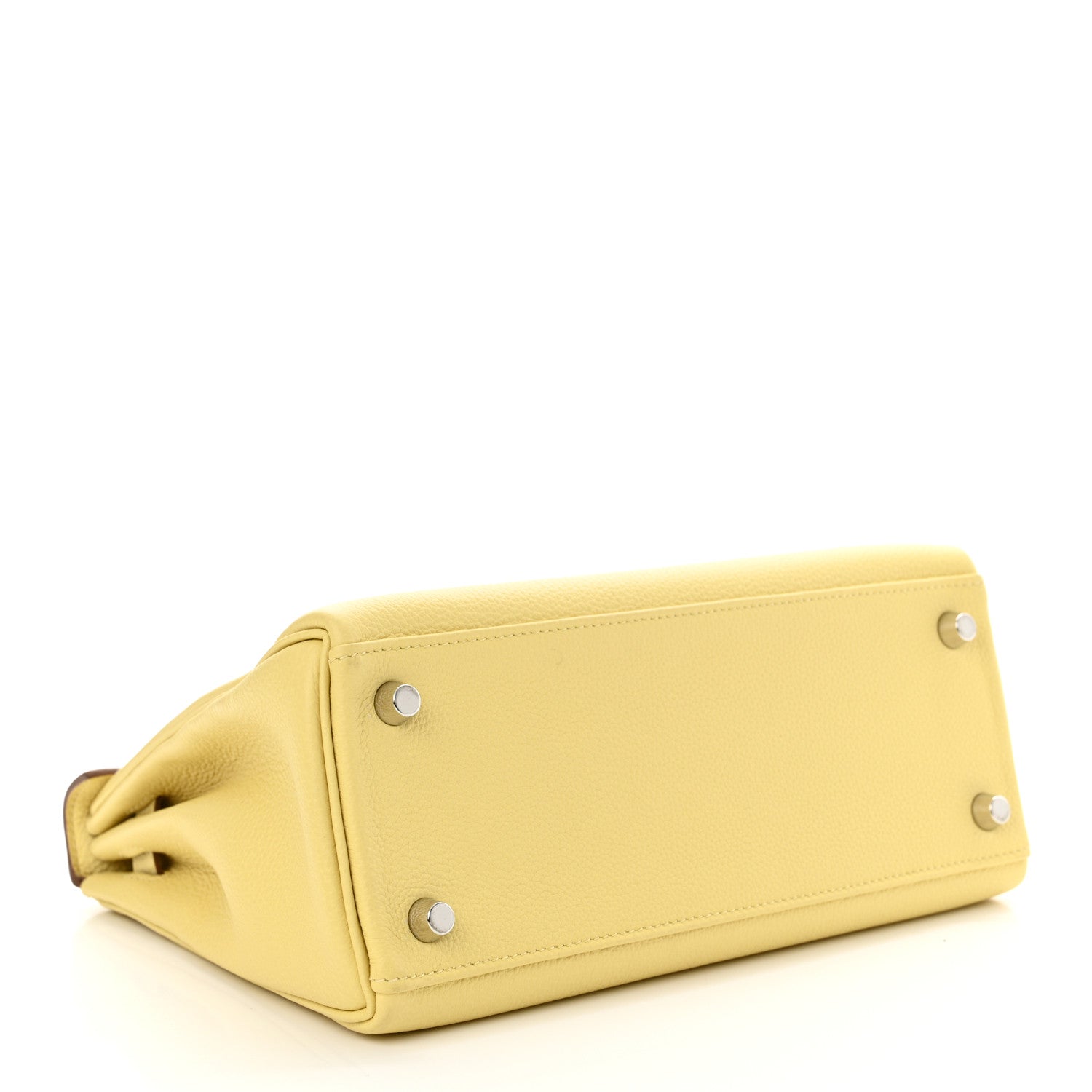 Hermes Togo Kelly Retourne 25 Jaune Poussin 4 of 11