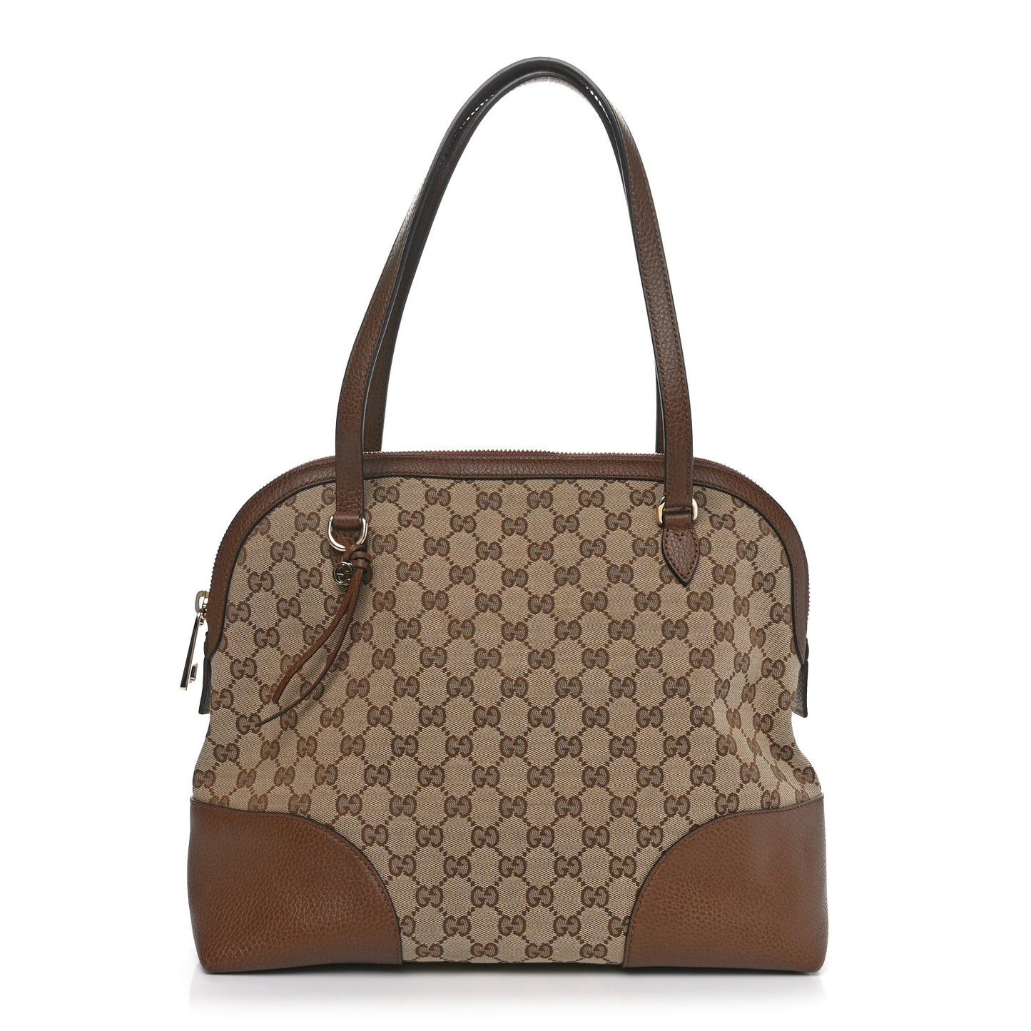 Monogram Medium Bree Shoulder Bag Beige Tabacco