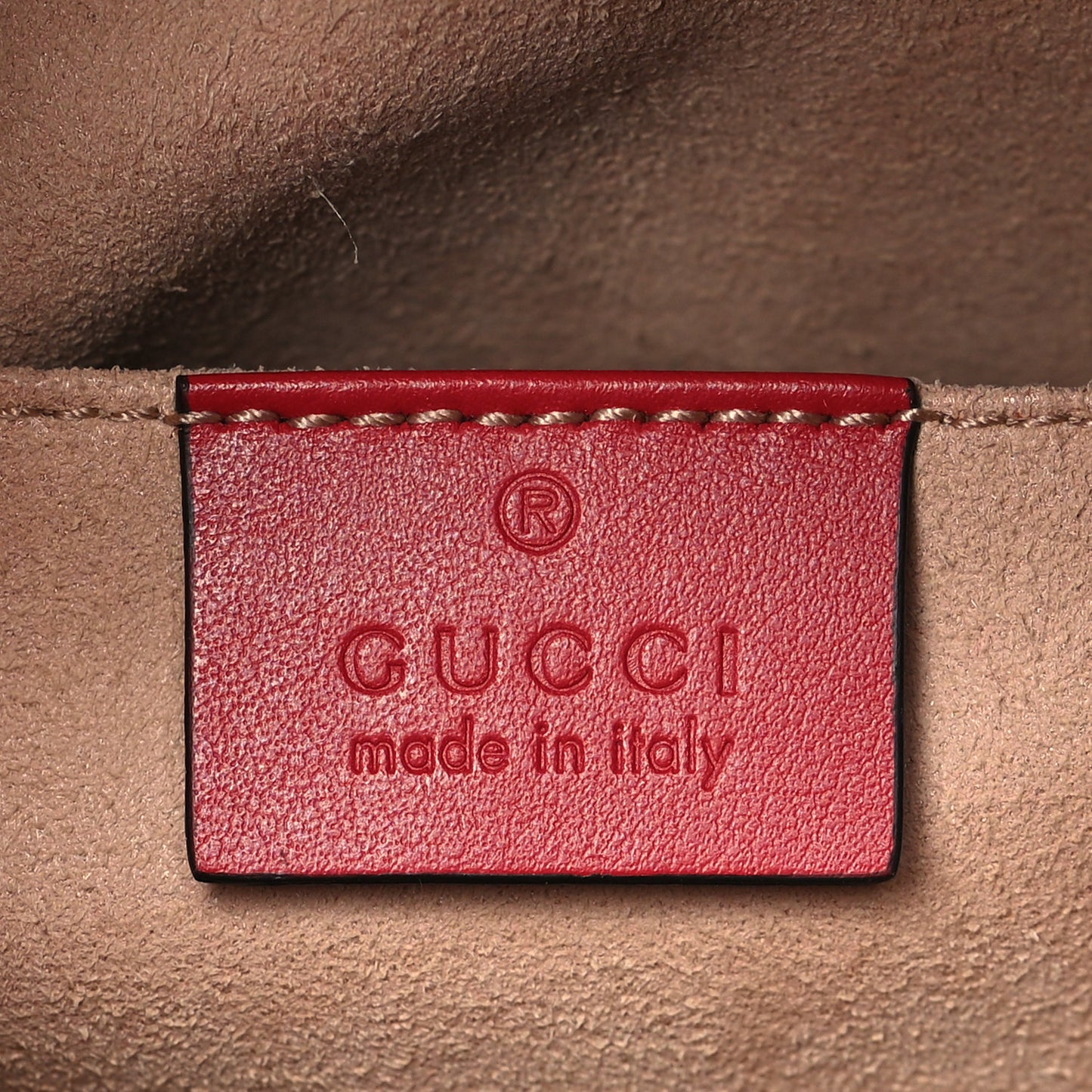 Calfskin Matelasse GG Marmont Dome Backpack Hibiscus Red