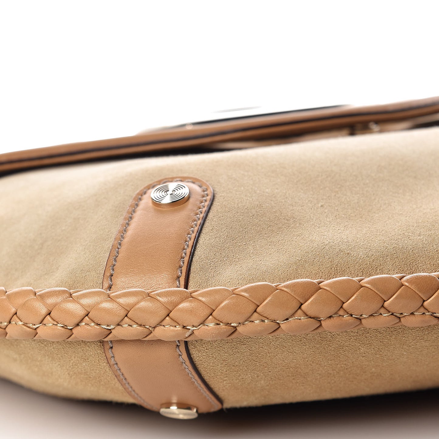 Suede Medium Britt Tassel Shoulder Bag Tan