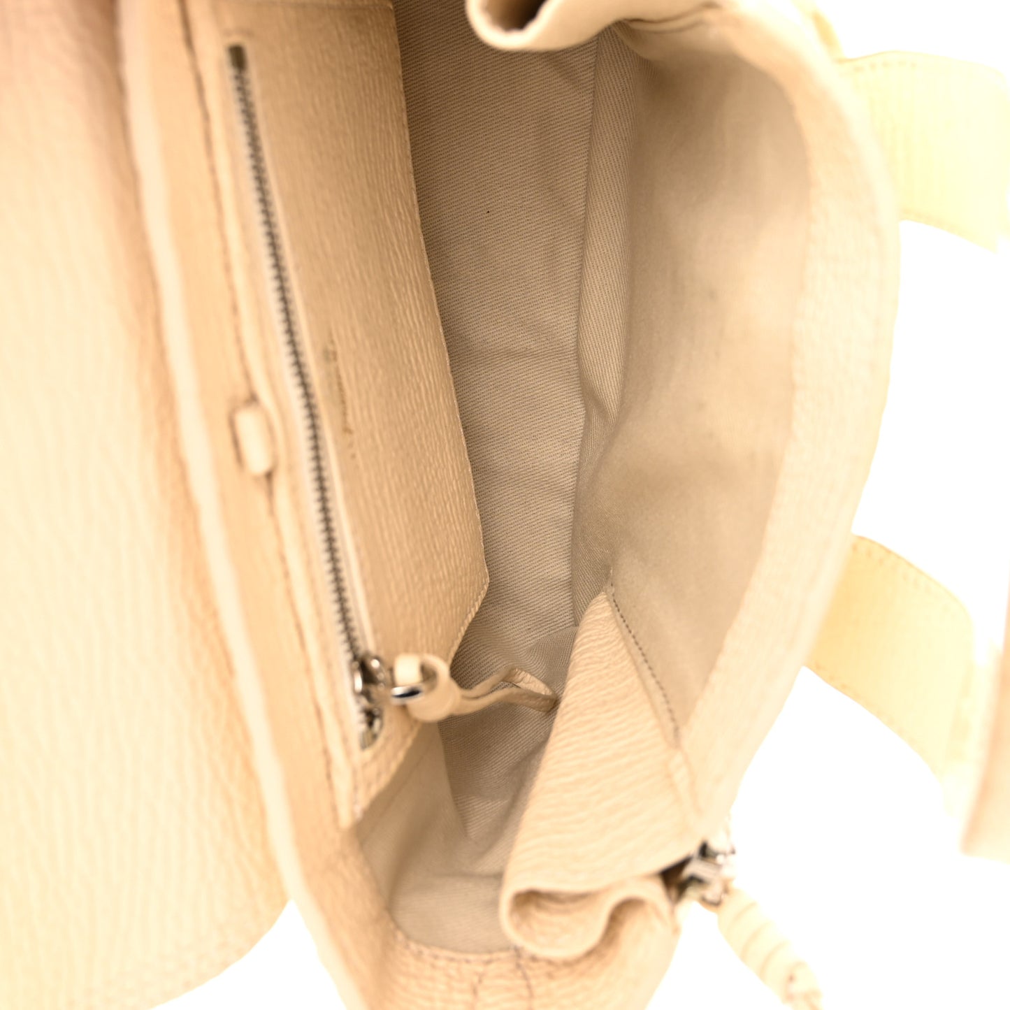 Textured Calfskin Mini Pashli Satchel Milk