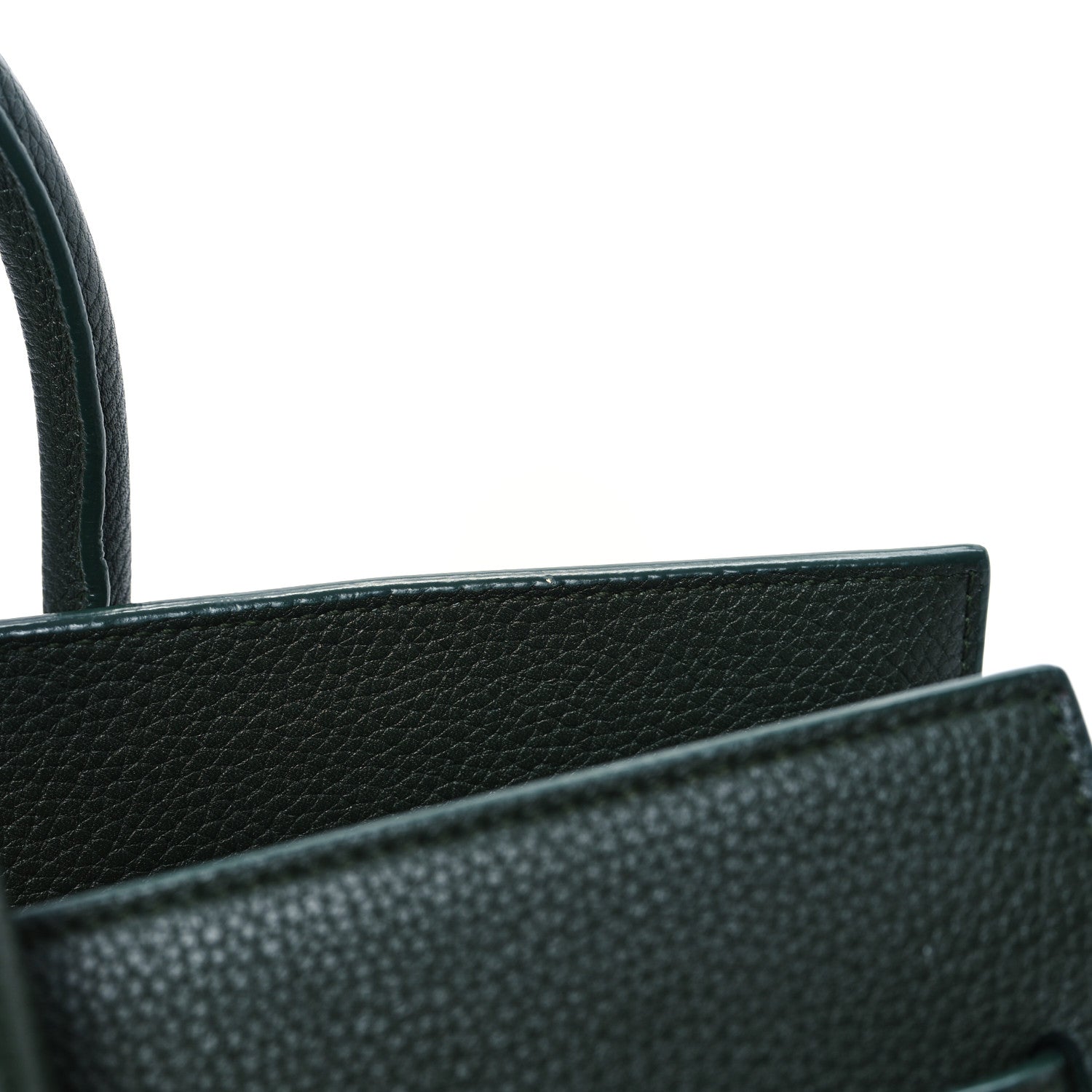 Saint Laurent Grained Calfskin Small Supple Sac De Jour Dark Vert 12 of 13