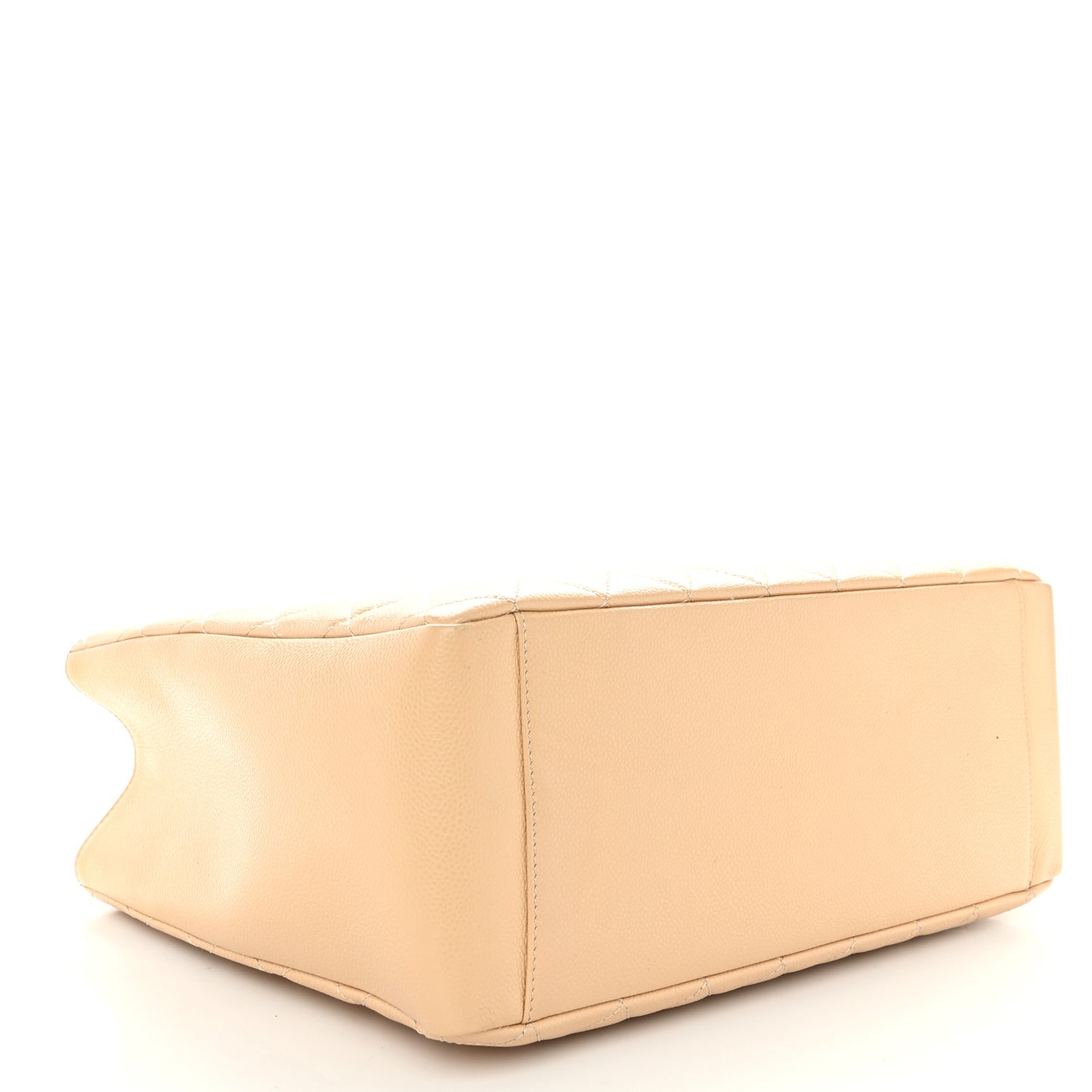 Caviar Quilted Grand Shopping Tote GST Beige