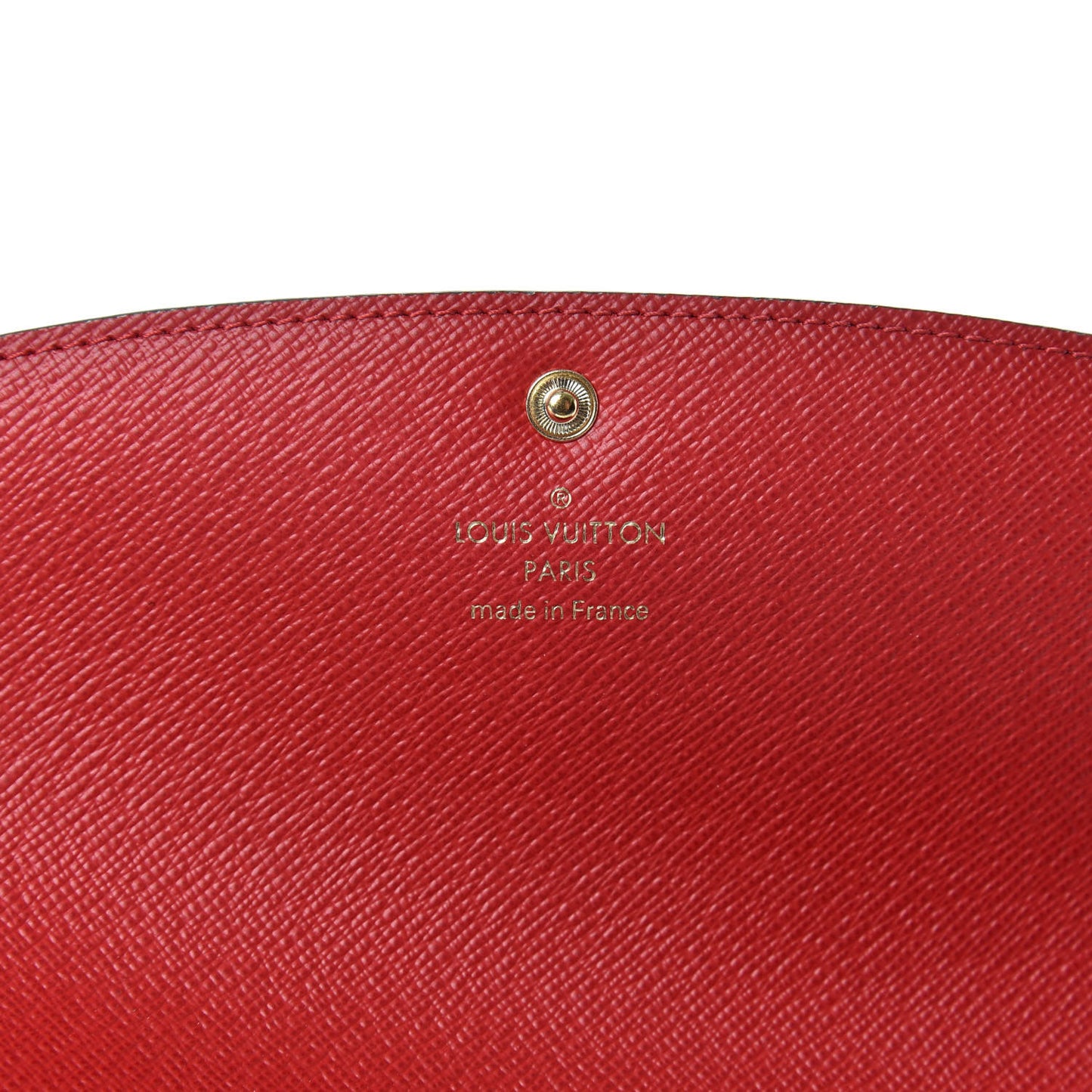 Damier Ebene Emilie Wallet Red