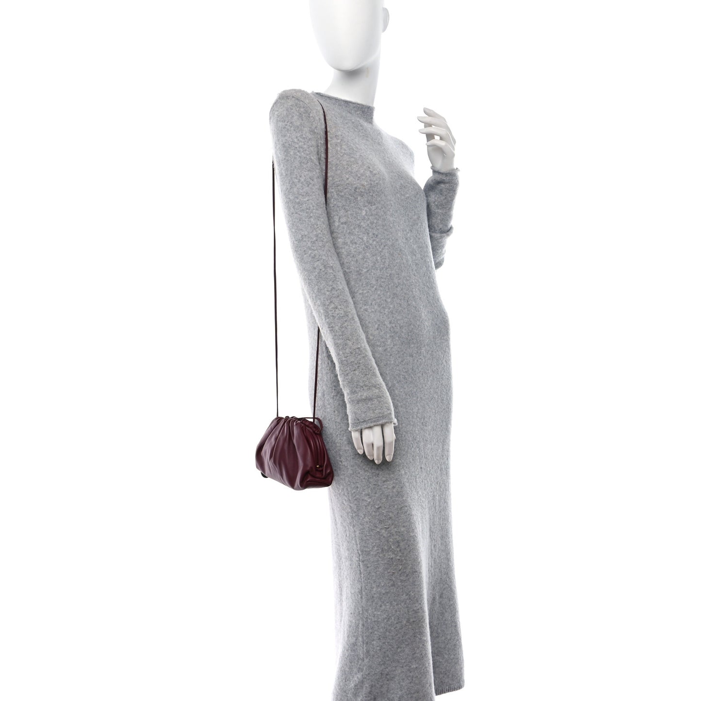 Butter Calfskin The Mini Pouch Bordeaux